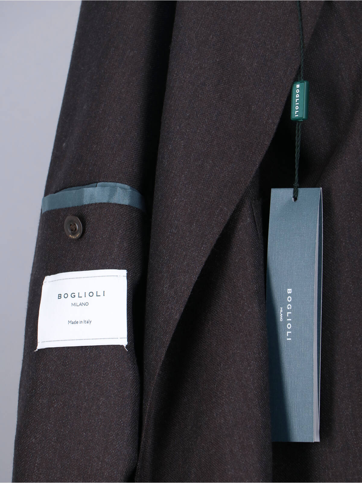 Boglioli Double-breasted Blazer Flap Pockets In Gray