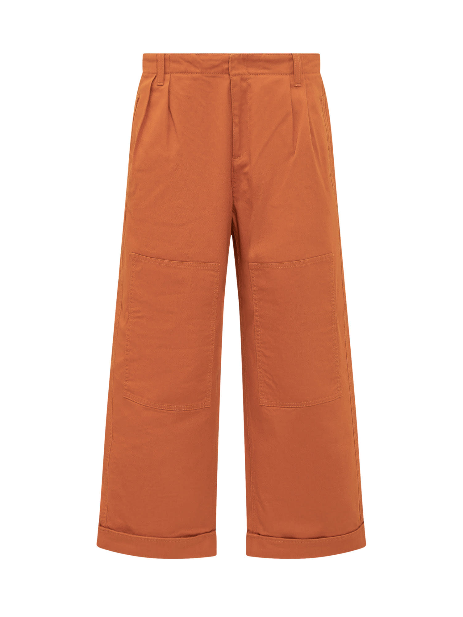Shop Etro Worker Trousers In Red