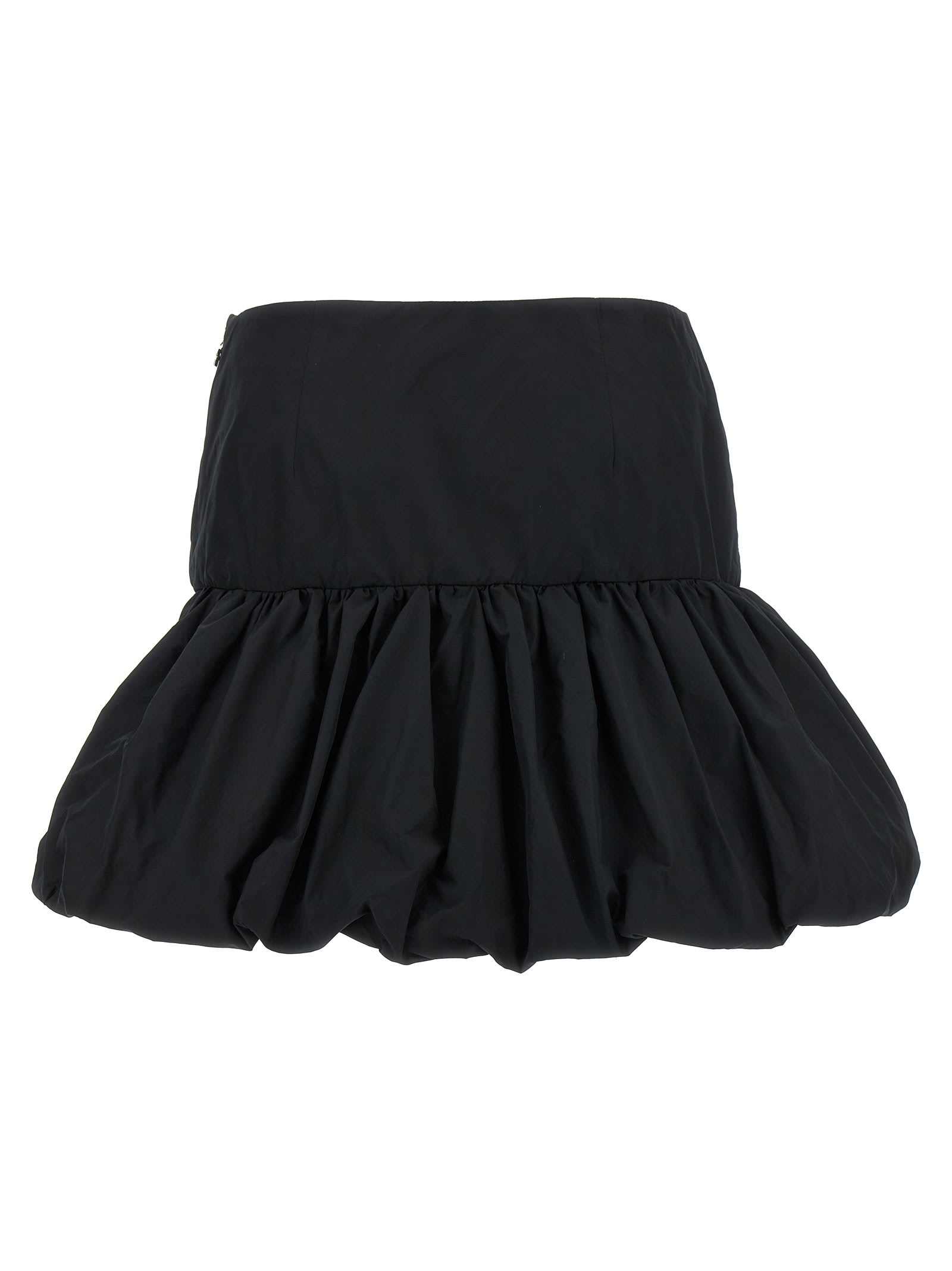 Rotate Birger Christensen Mini Balloon Skirt In Black