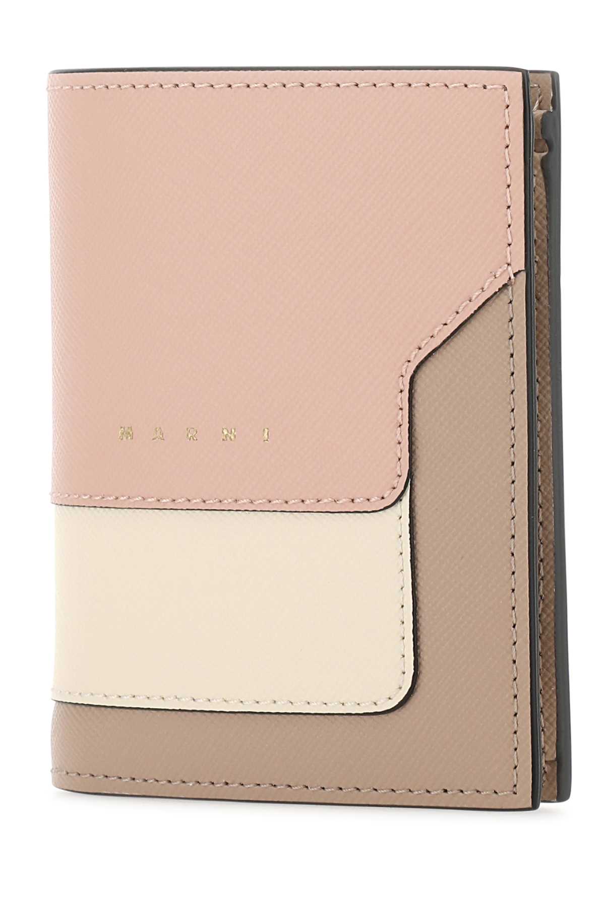Marni Multicolor Leather Wallet In Z605m