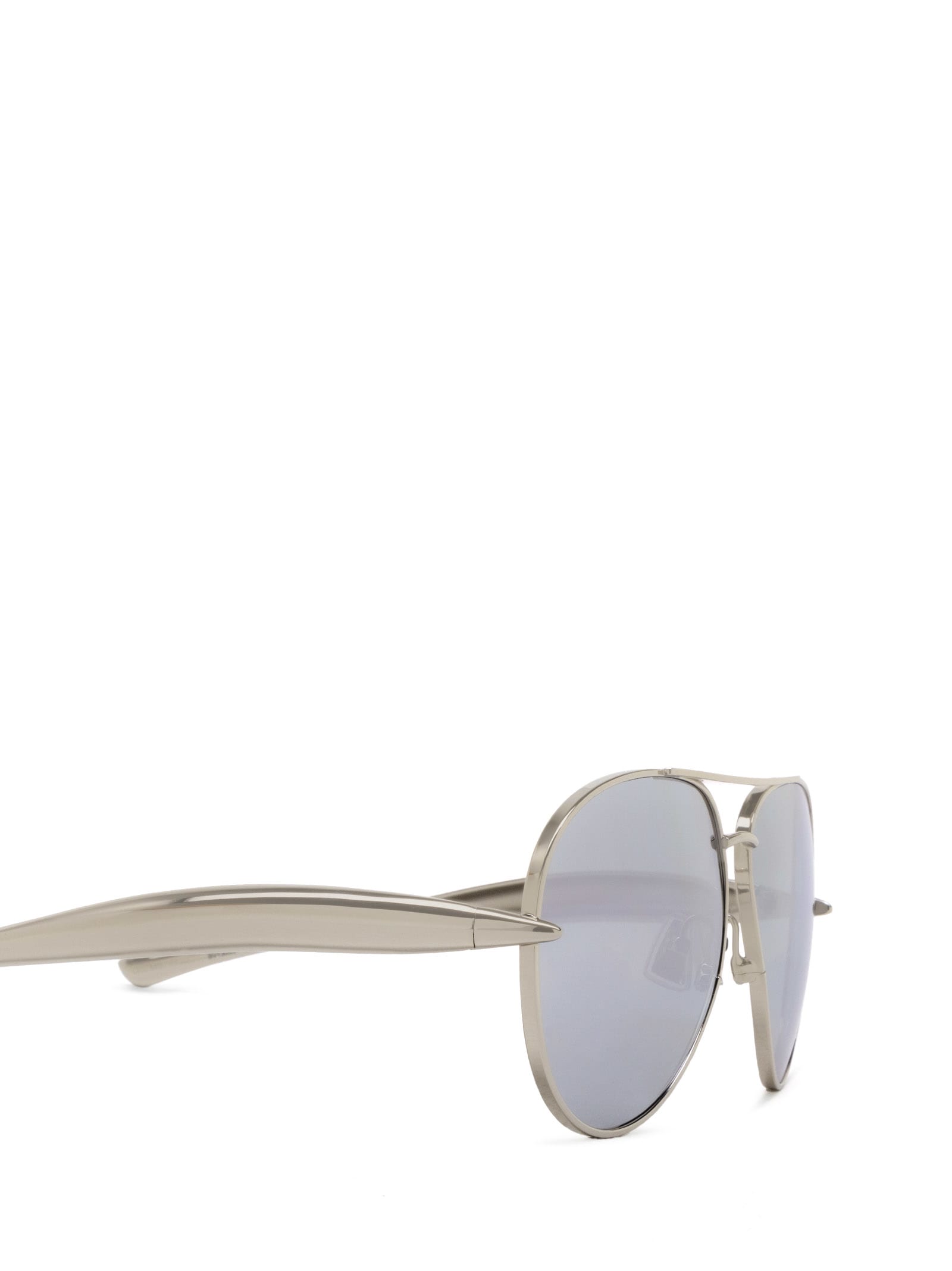 Shop Bottega Veneta Bv1305s Silver Sunglasses