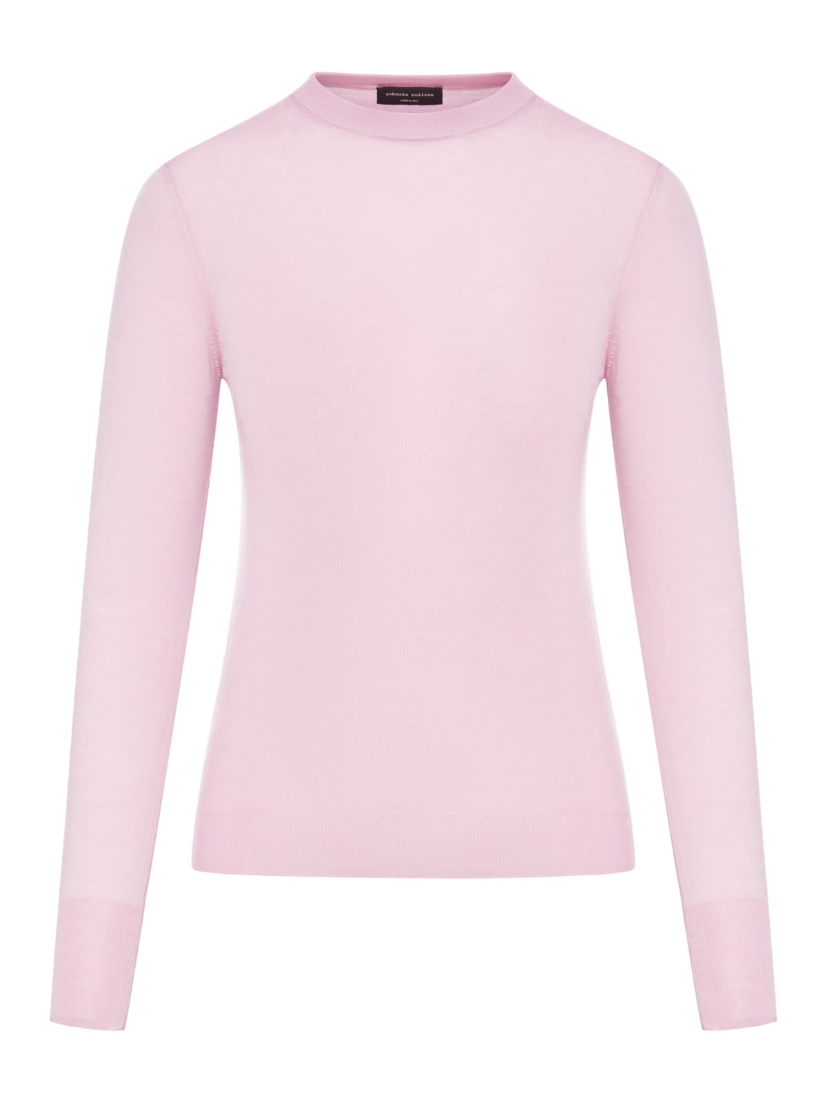 Shop Roberto Collina Crewneck Knit Sweater In Pink