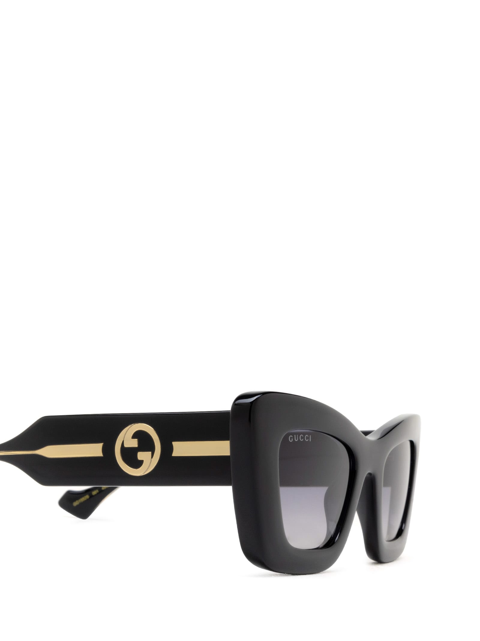 Shop Gucci Gg1552s Black Sunglasses