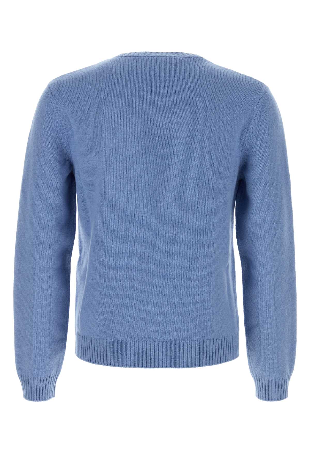 Gucci Light-blue Wool Sweater In Blue