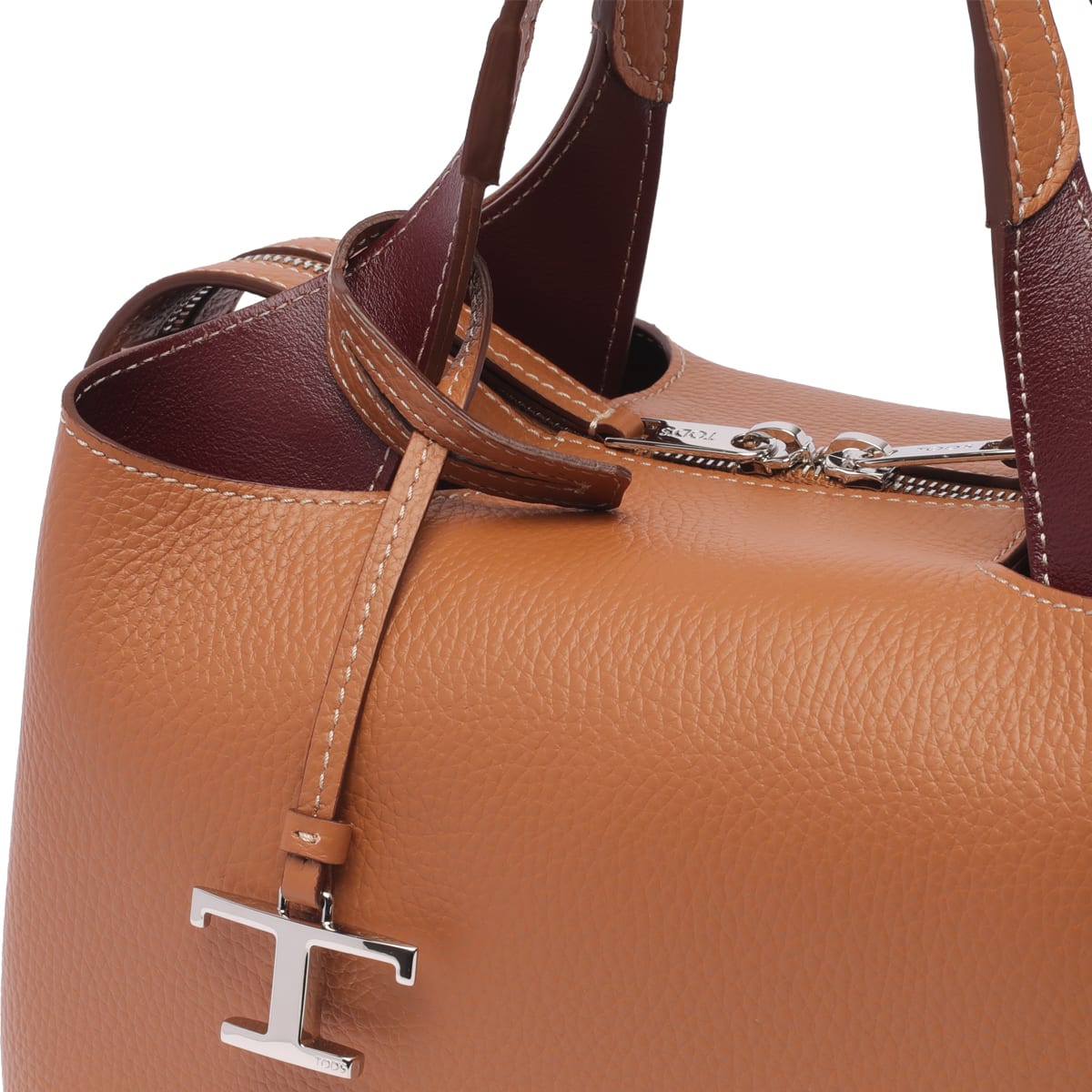 Shop Tod's Florida Bauletto Bag In Brown