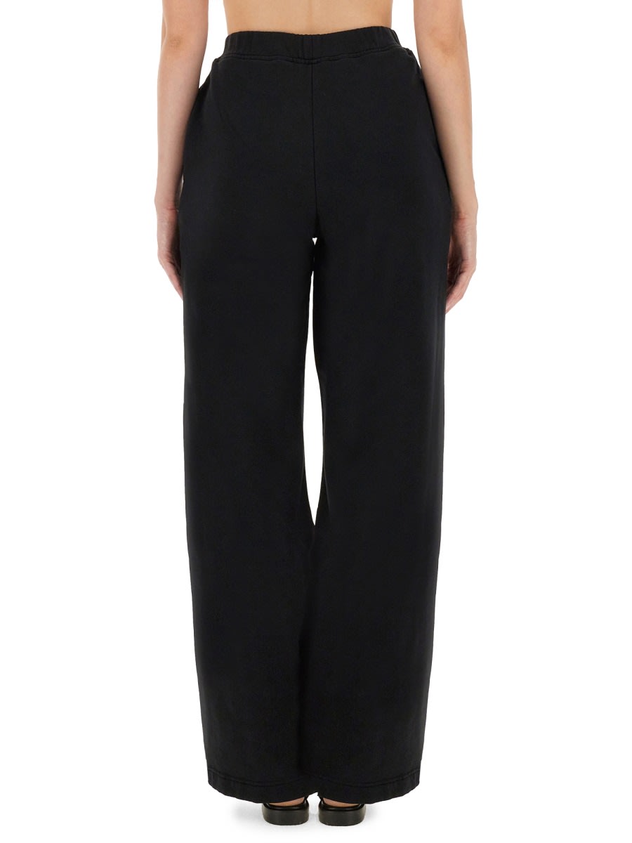 Rotate Birger Christensen Dannia Cotton Sweatpants W/ Lacing In Black