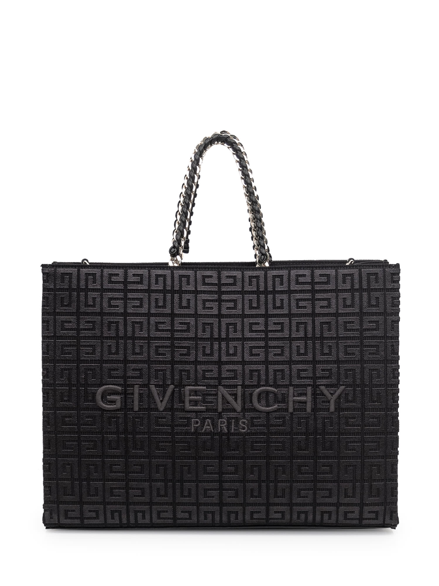 Shop Givenchy G-tote Medium In Black