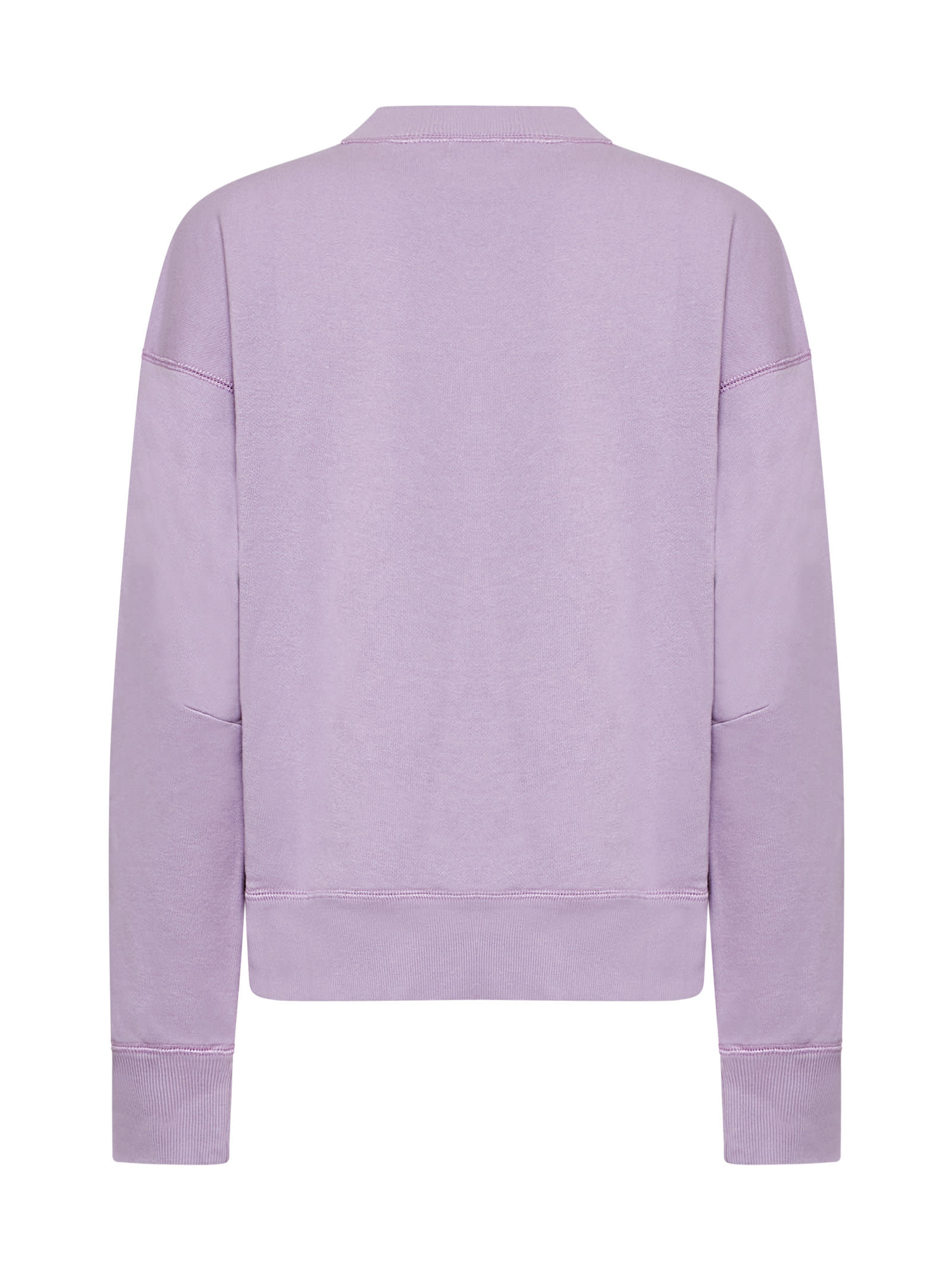 Shop Marant Etoile Sweater In Lilac/ecru