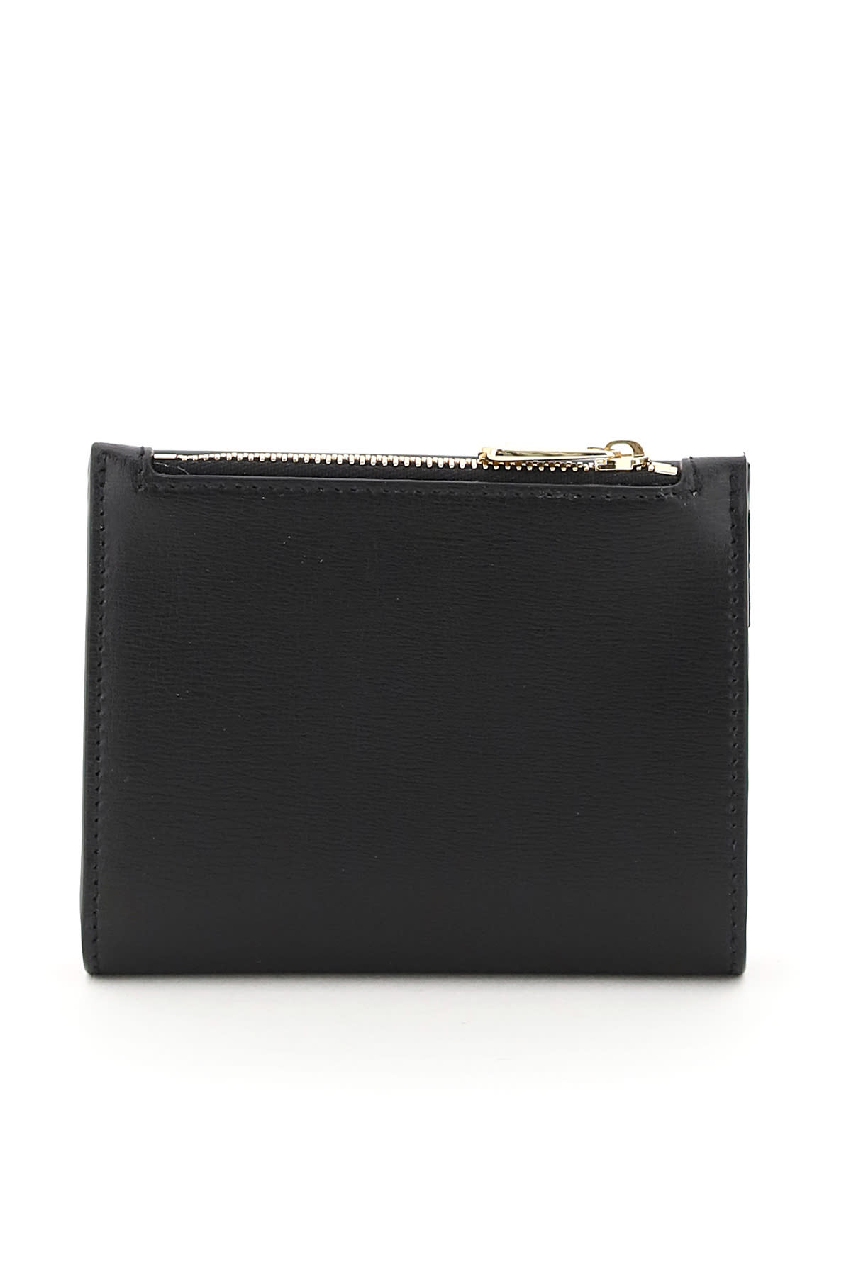 Ferragamo Vara Bow Compact Wallet In Black