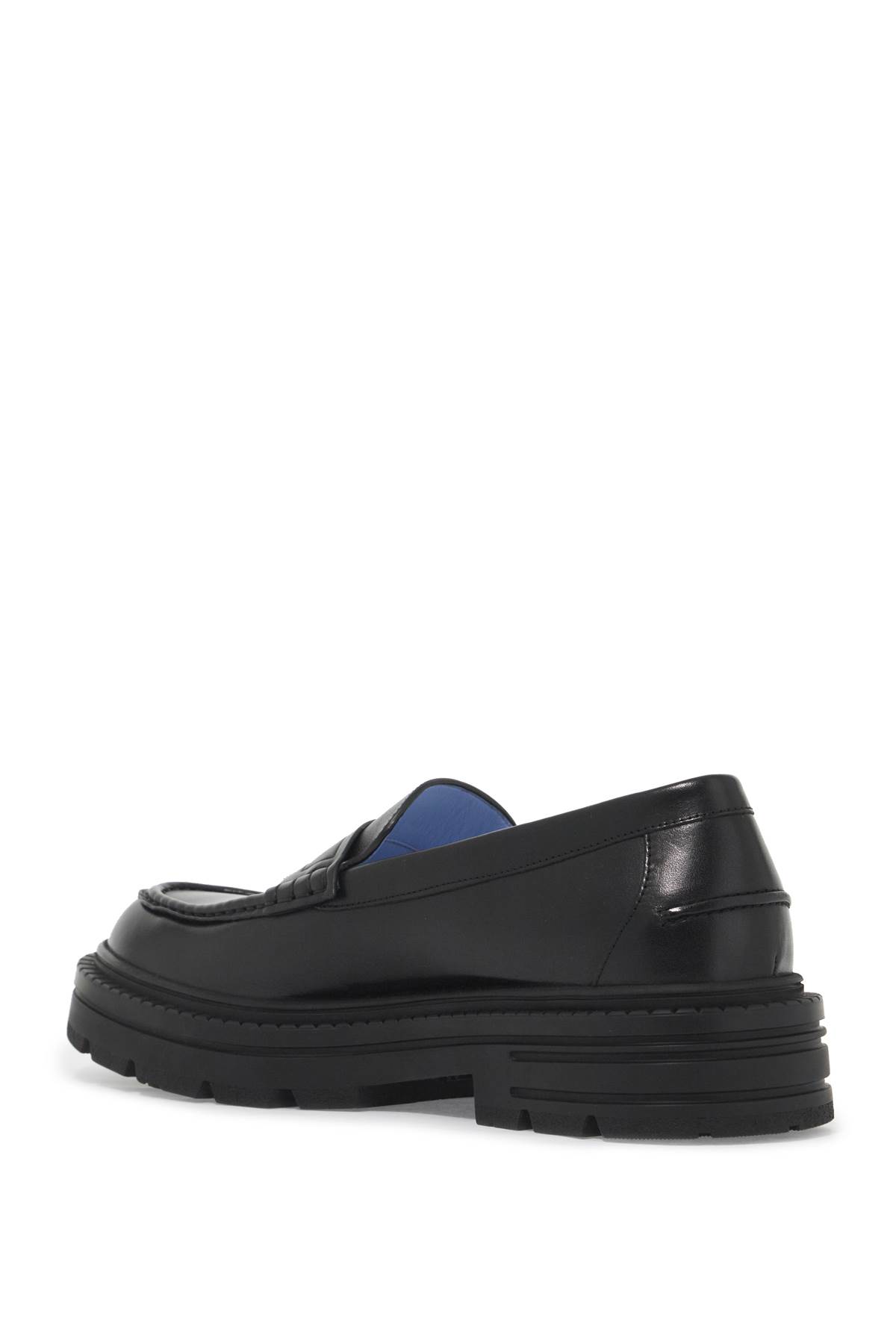 Shop Versace Smooth Leather Adriano Loafers In In Black (black)