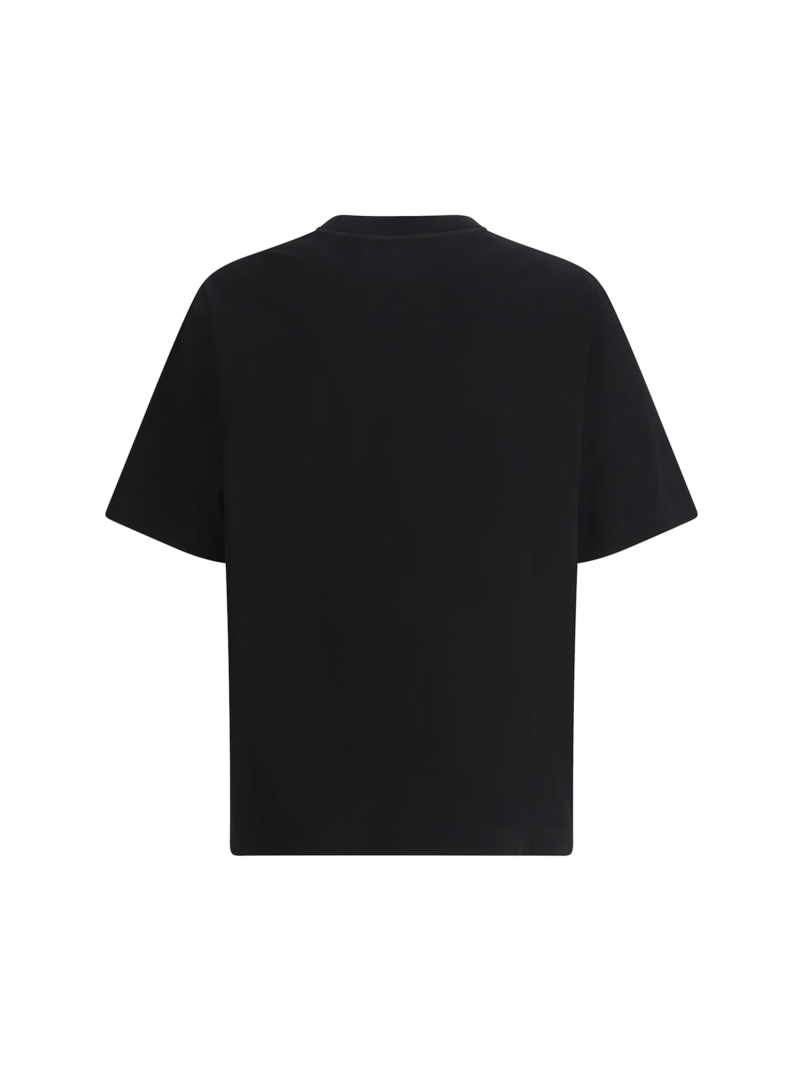 Gucci Printed Cotton T-shirt In Black