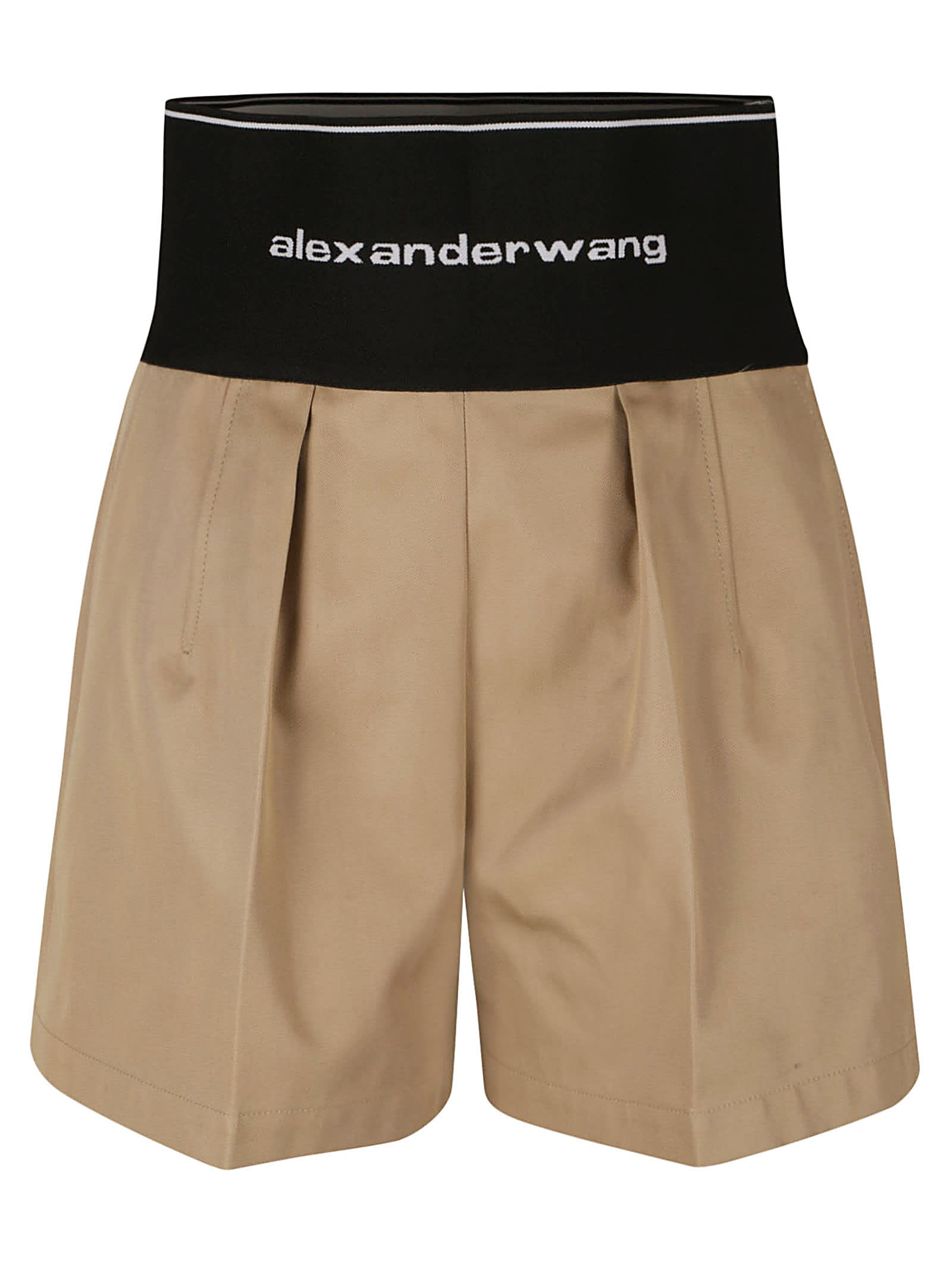 Shop Alexander Wang Safari High Waist Shorts In Chino