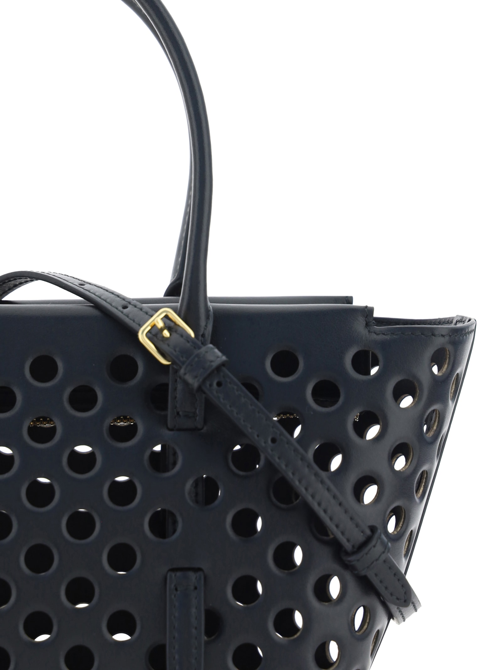 Shop Alaïa Neo Mina Shoulder Bag In Noir