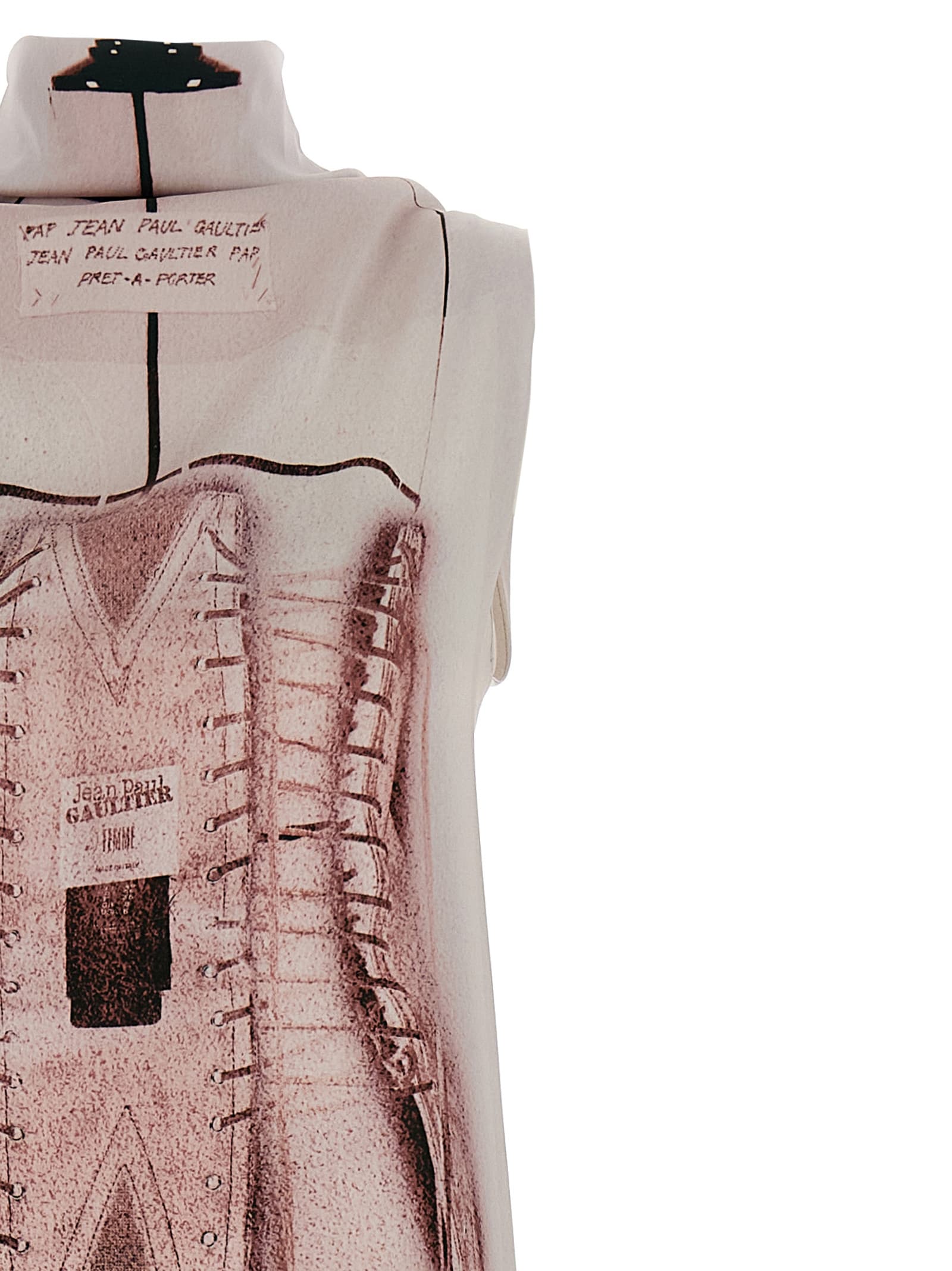 JEAN PAUL GAULTIER THE DRAPED TROMPE-L IL CORSET DRESS