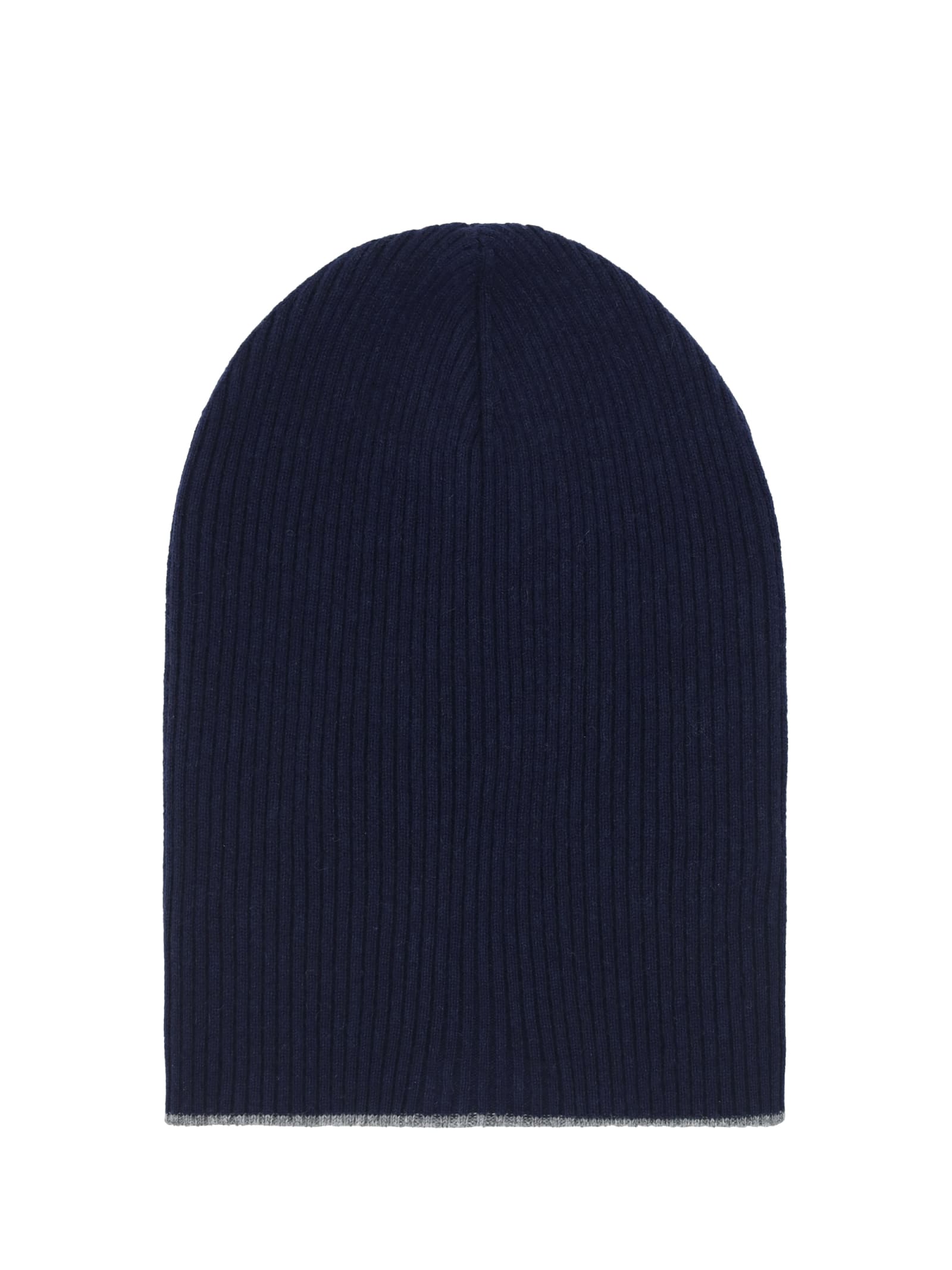 Shop Brunello Cucinelli Beanie Hat In Blue