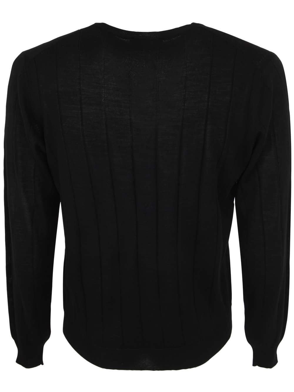 Shop Filippo De Laurentiis Royal Merino Long Sleeves Turtle Neck Ribbed Sweater In Black