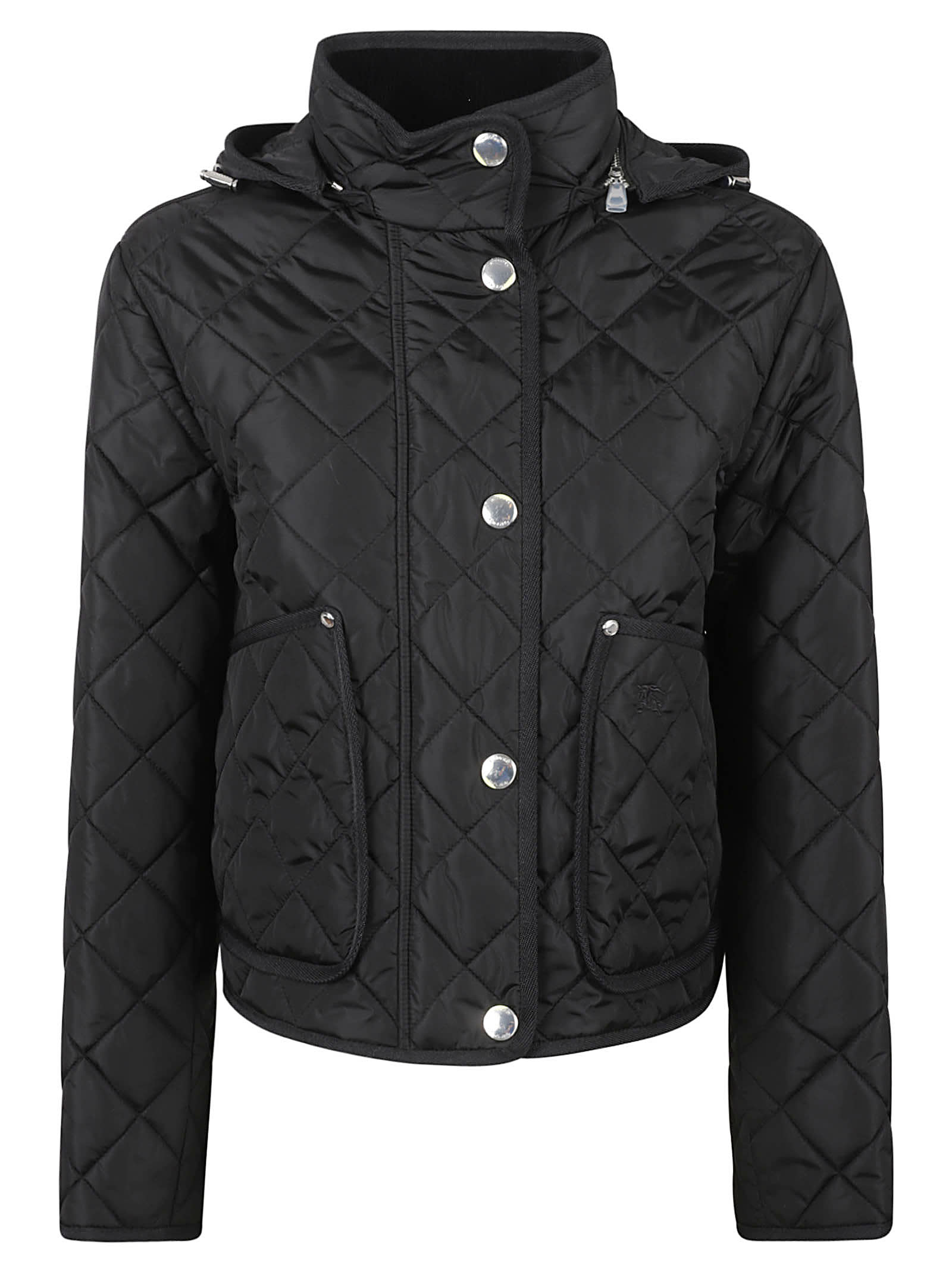 BURBERRY HIGH-NECK QUILTED JACKET