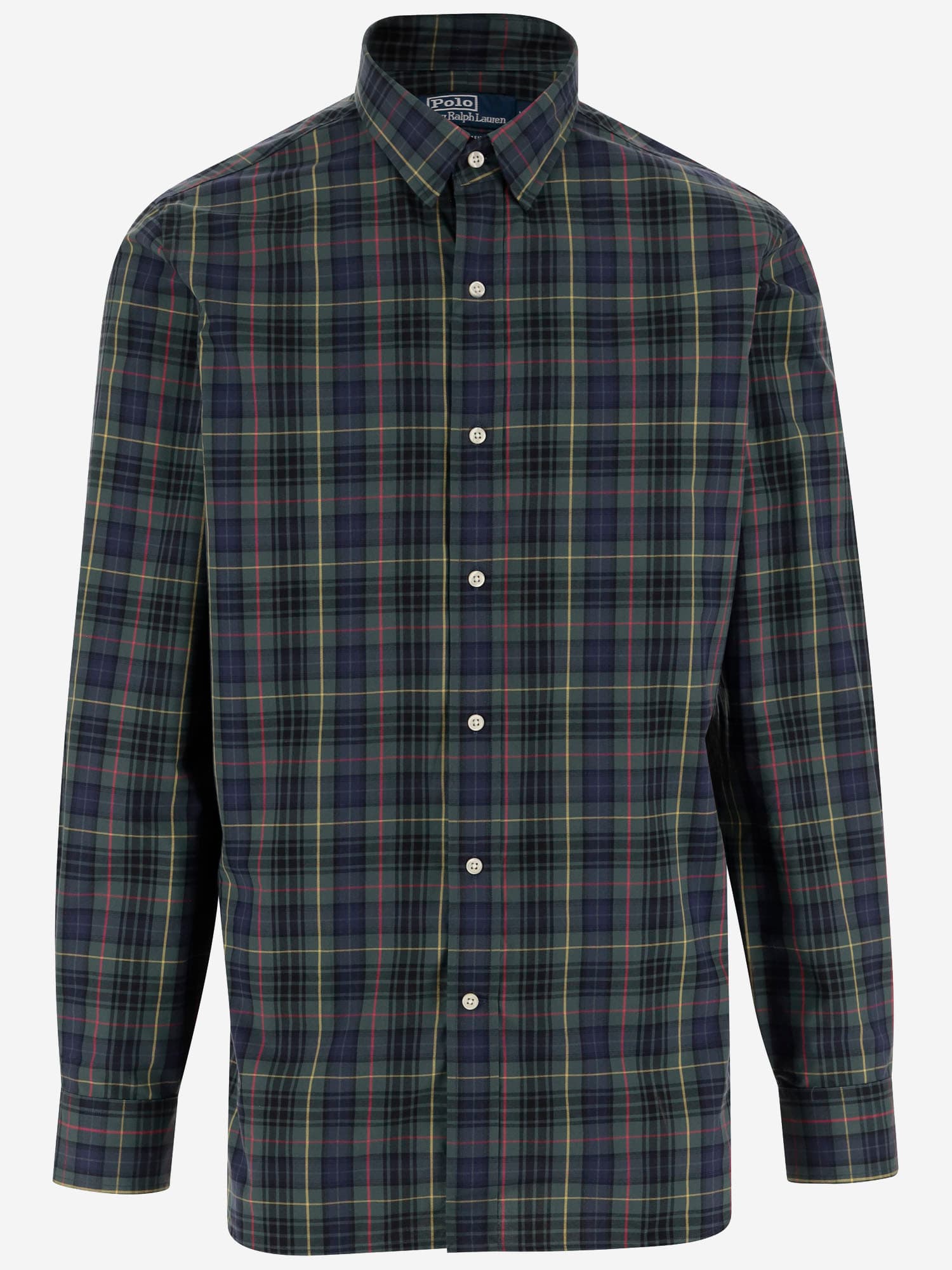 Shop Polo Ralph Lauren Cotton Shirt With Check Pattern In Red