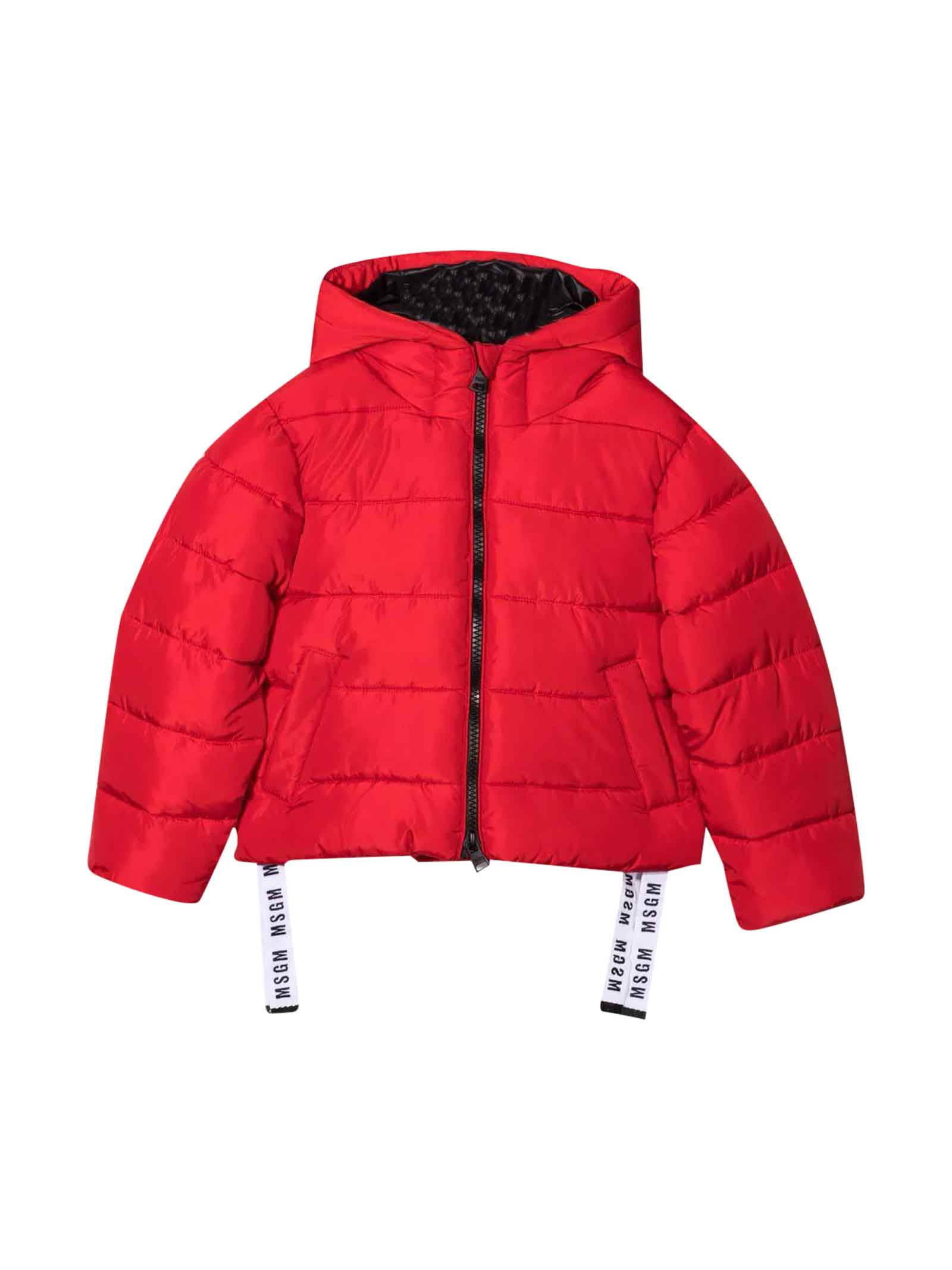 MSGM Red Down Jacket
