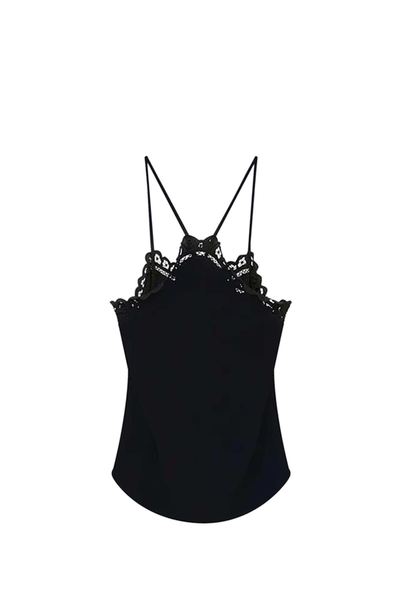 Shop Marant Etoile Elva Top In Black