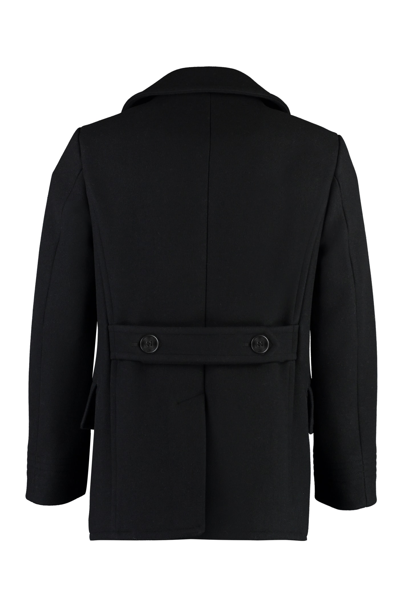 Shop Tom Ford Wool Coat In Black