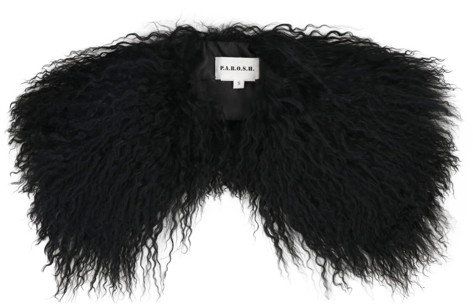 Shop P.a.r.o.s.h Fur Collar In Black