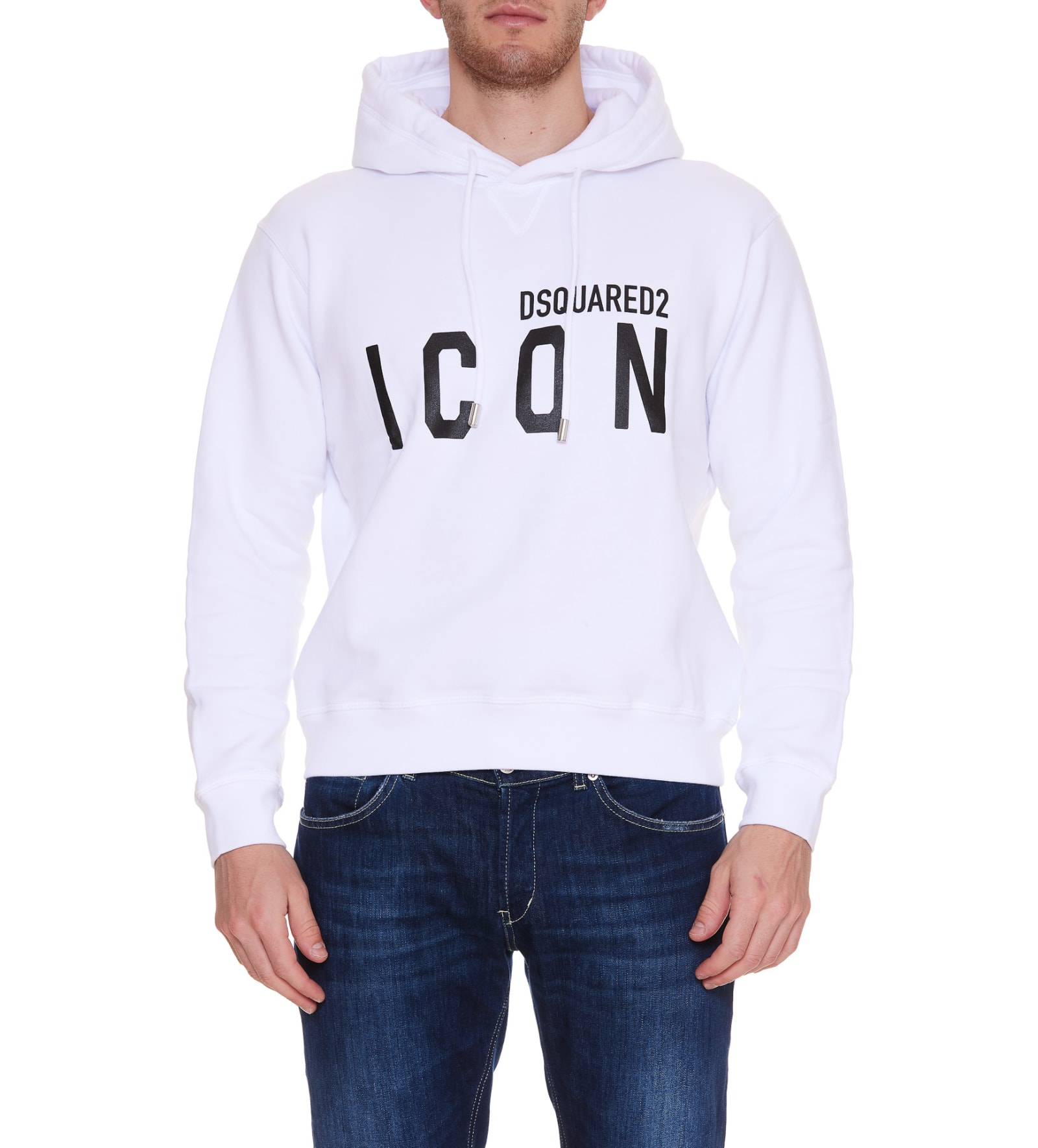 Dsquared2 Icon Hoodie In White