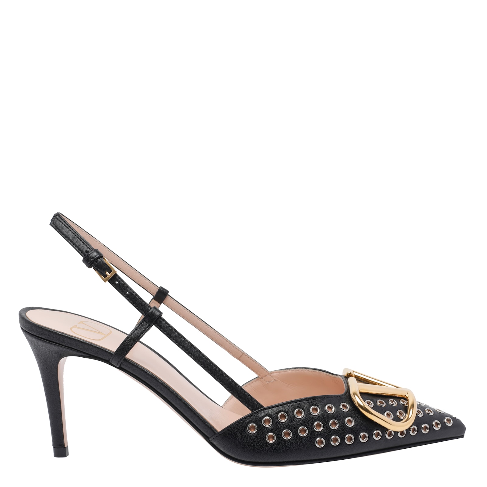 Valentino Vlogo Signature Slingback Decollete In Animal Print