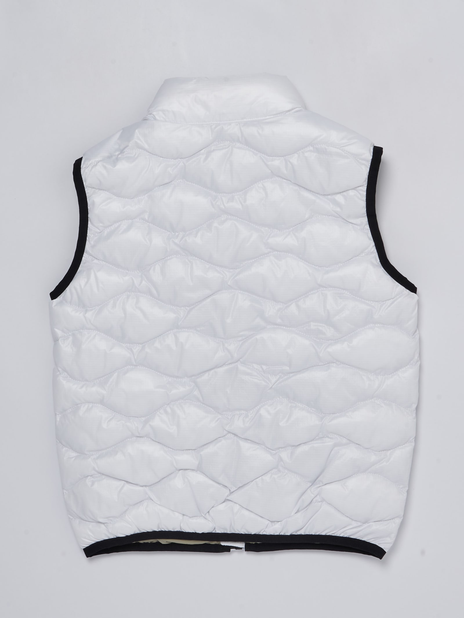 Shop Blauer Gilet Vest In Bianco