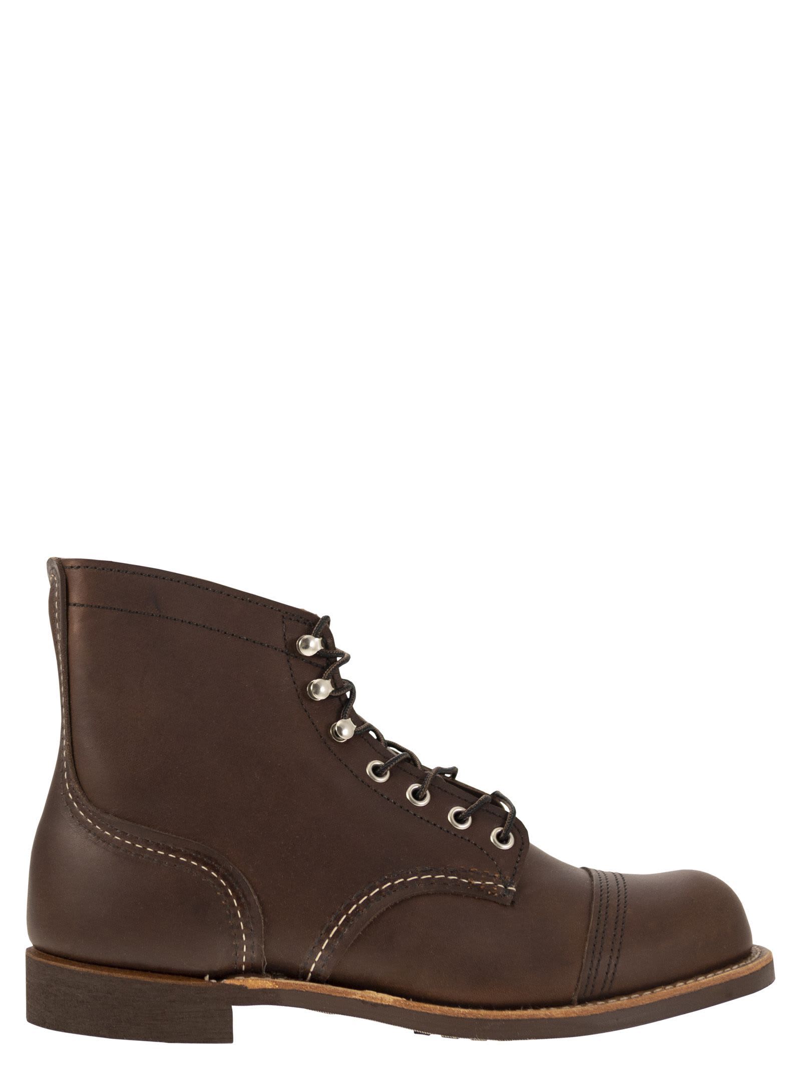 Red Wing Iron Ranger Mens Boot Uk8 Eu42 In Brown
