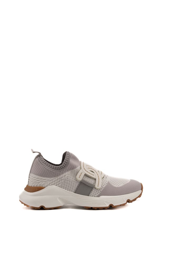 Shop Tod's Kate Sneakers In Technical Fabric In Grigio