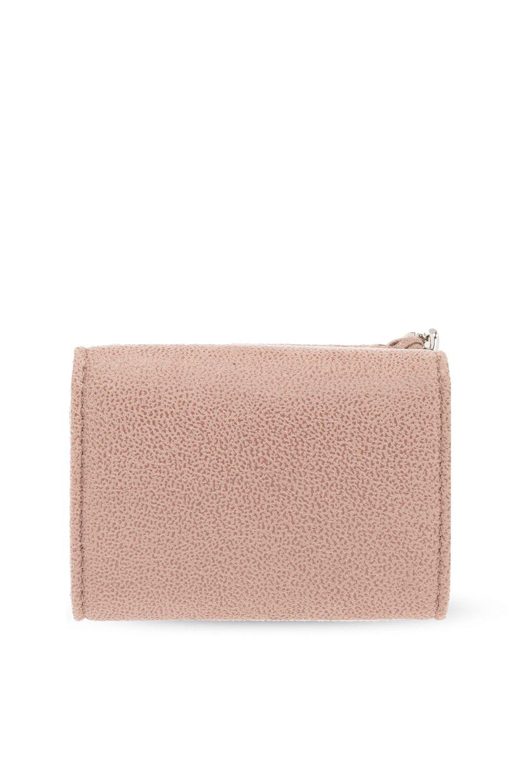 Shop Stella Mccartney Small Falabella Tri-fold Wallet In Pink