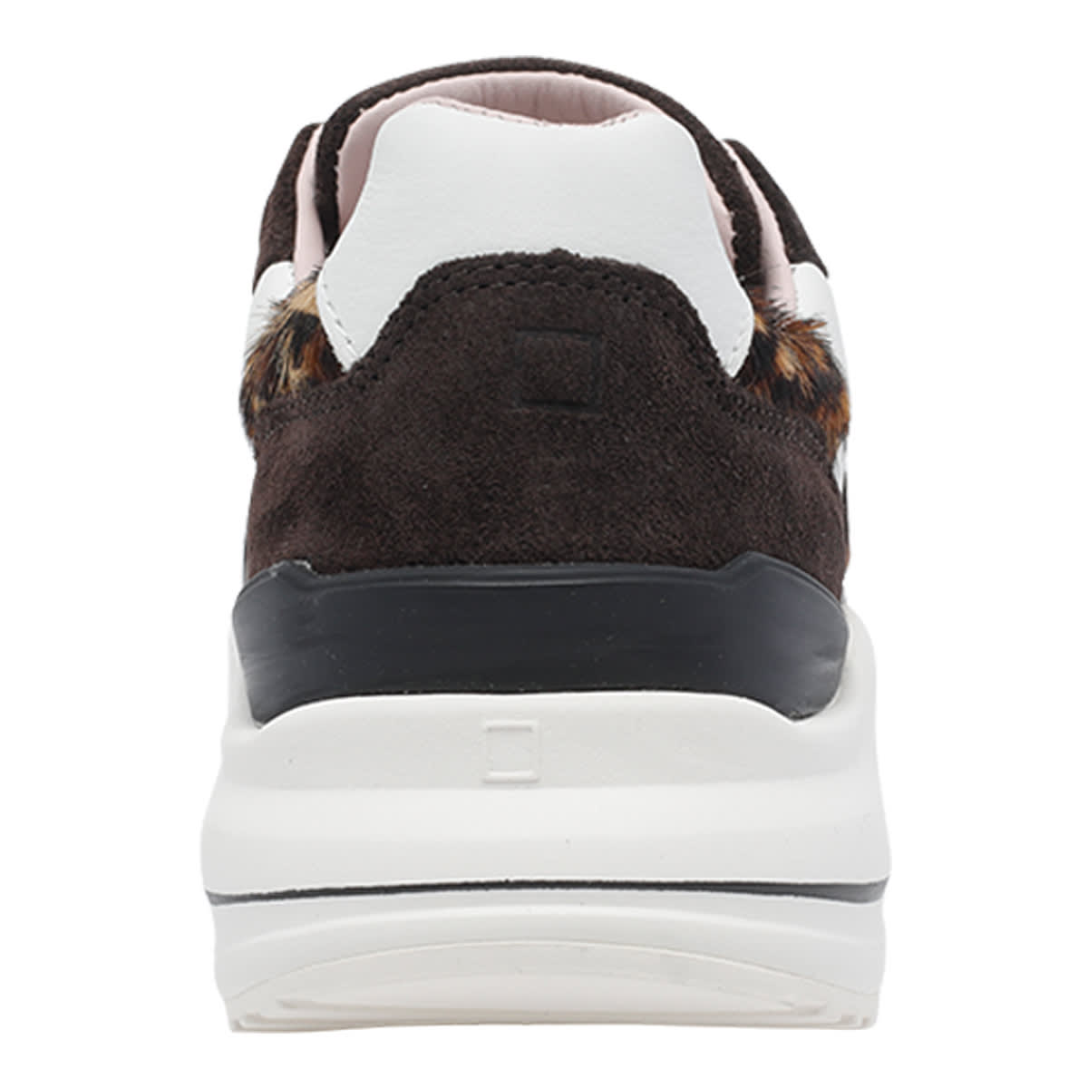 Date Fuga Leopard-pattern Sneakers In Black