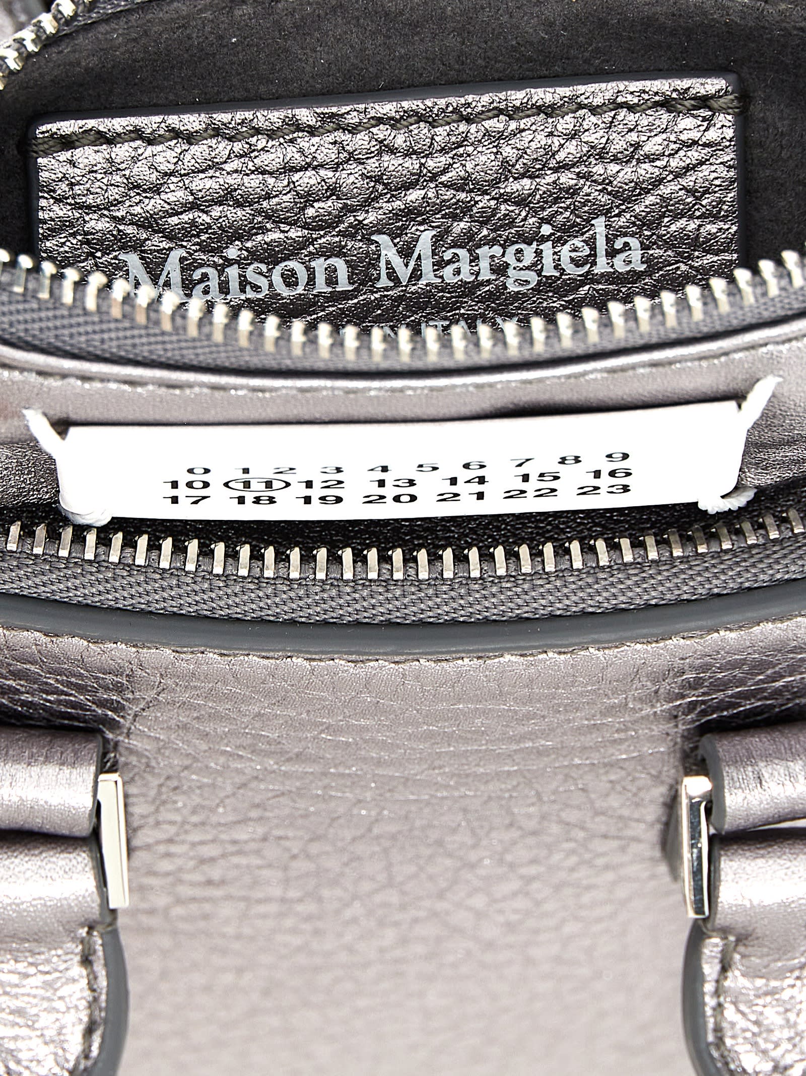 Shop Maison Margiela 5ac Classique Baby Crossbody Bag In Silver