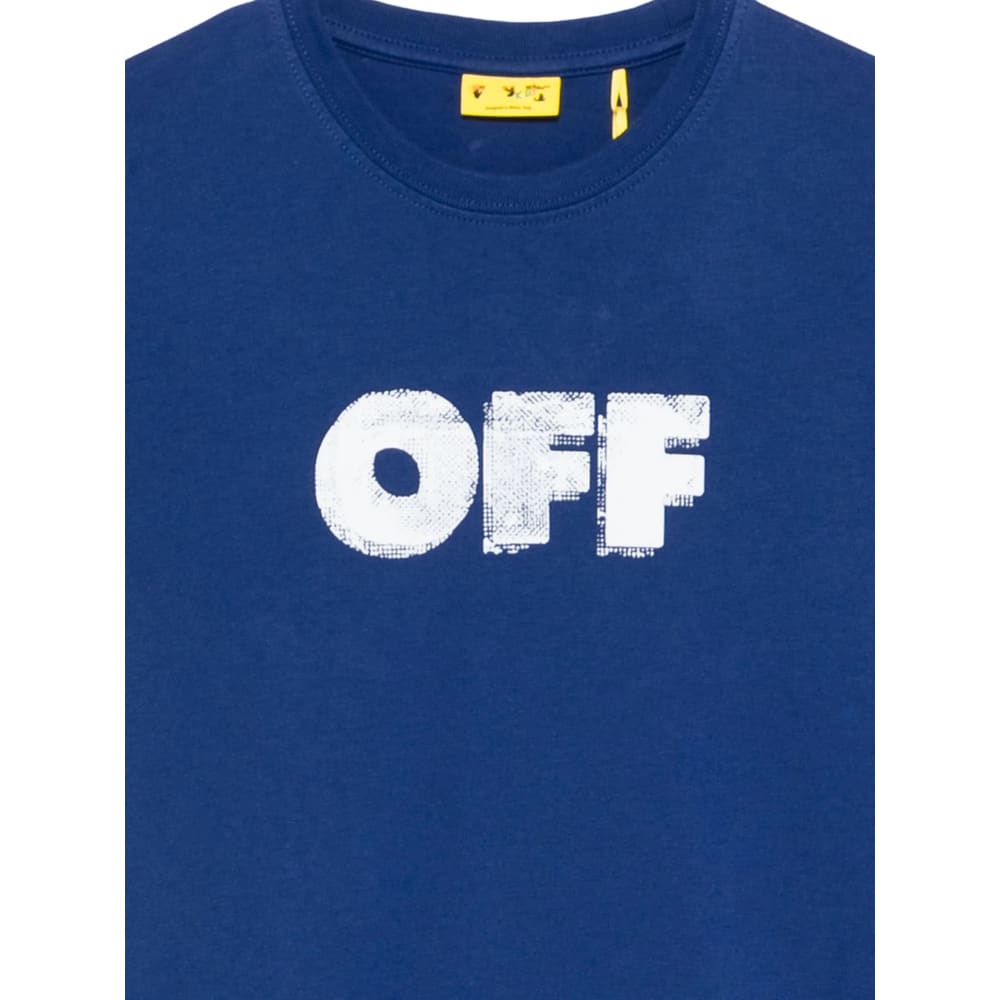 Off-white Short-sleeved T-shirt Off White In Blue