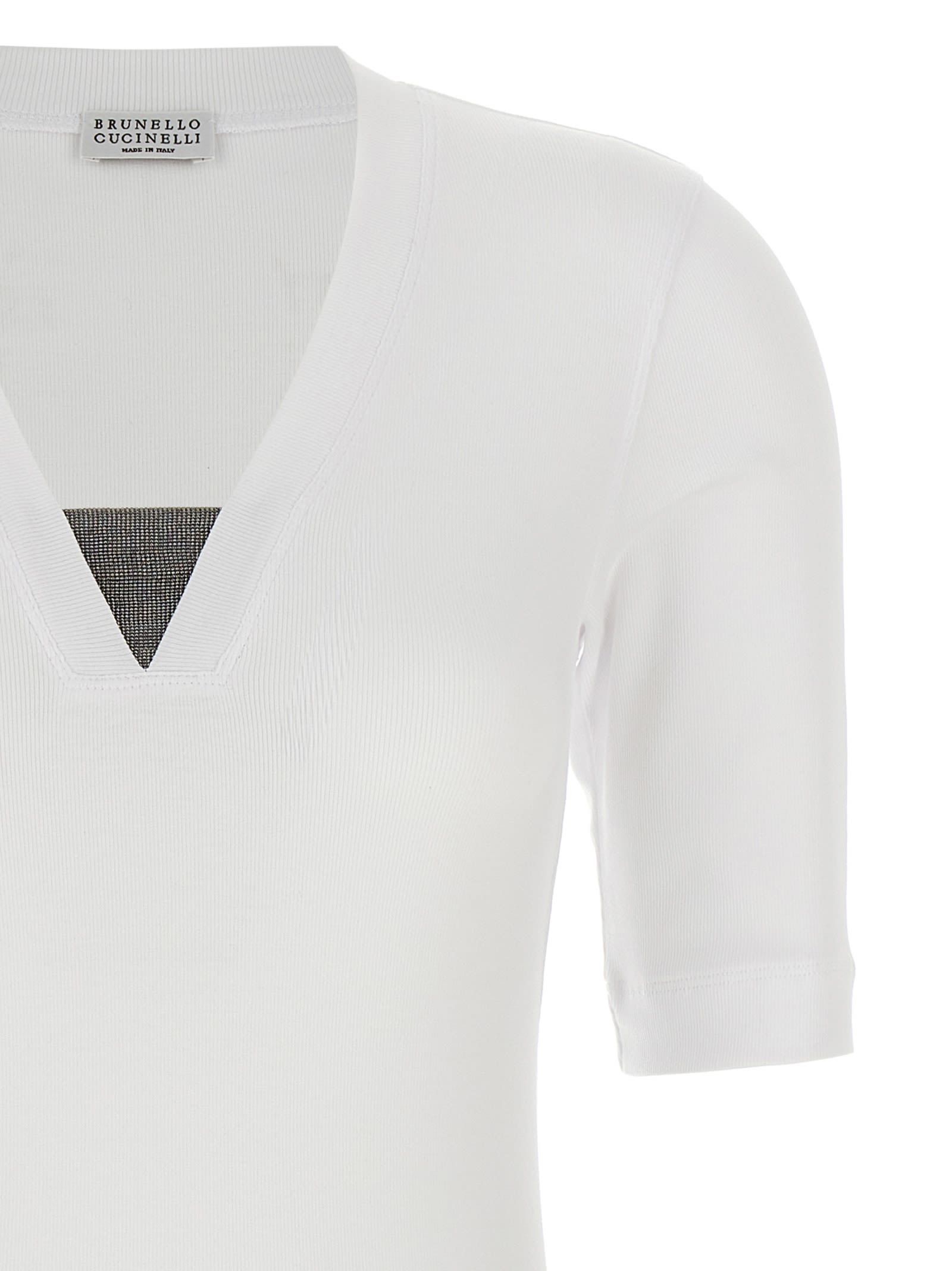 Shop Brunello Cucinelli Monile T-shirt In White