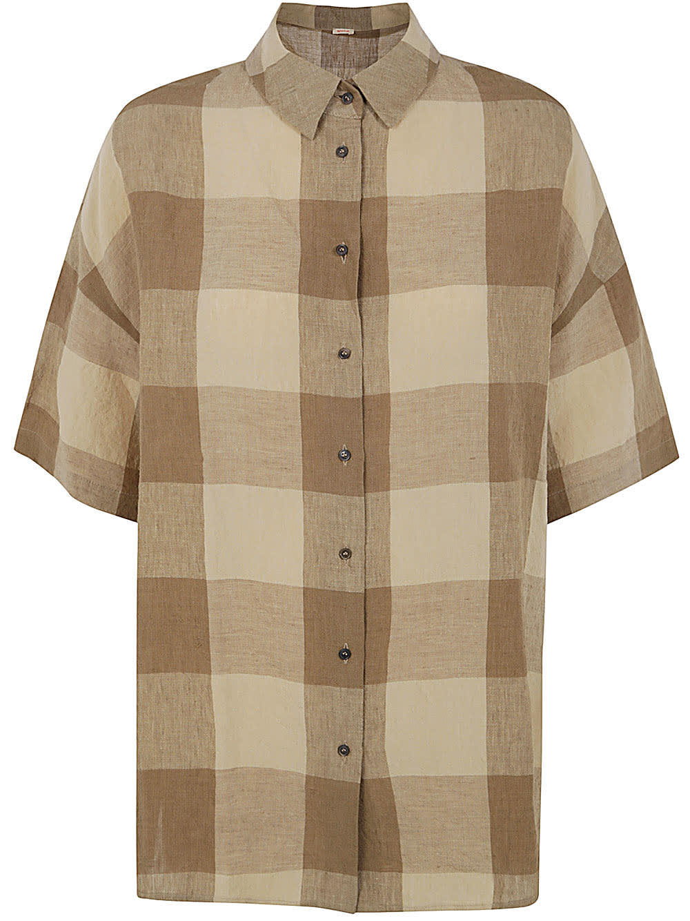Apuntob Short Sleeves Shirt In Brown