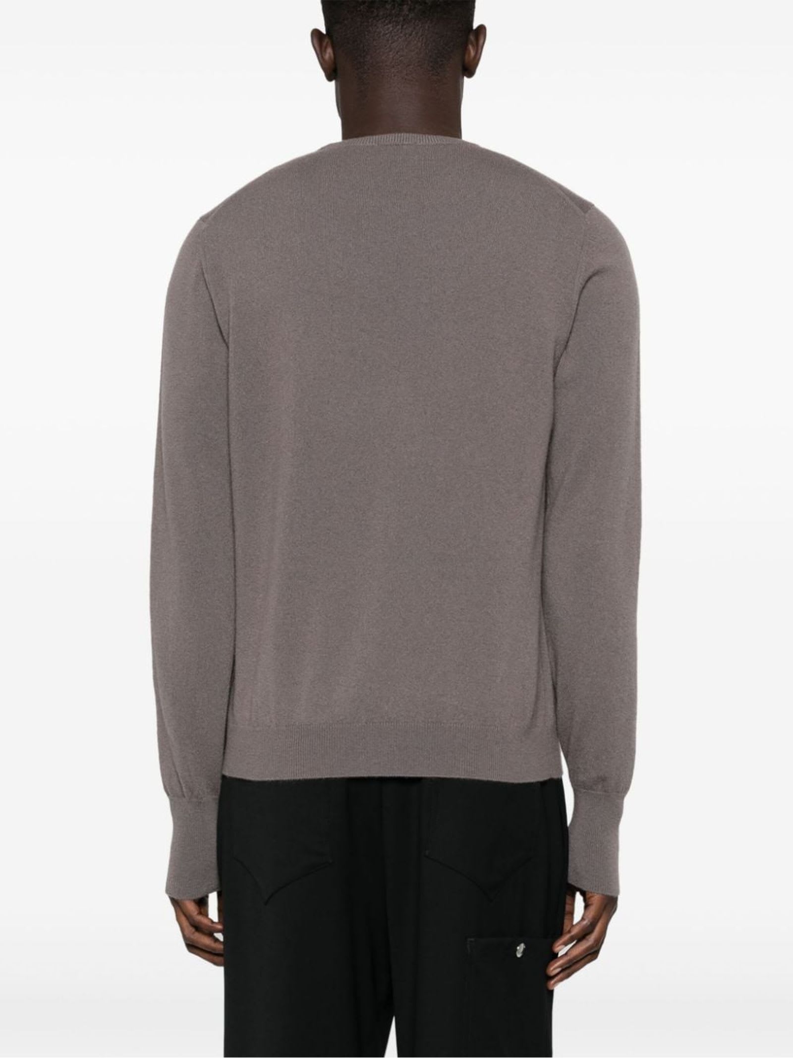 Shop Drumohr Taupe Brown Cashmere Sweater