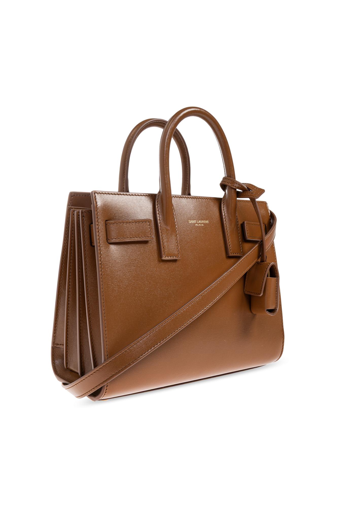 Saint Laurent Handbag Sac De Jour Nano In Brown