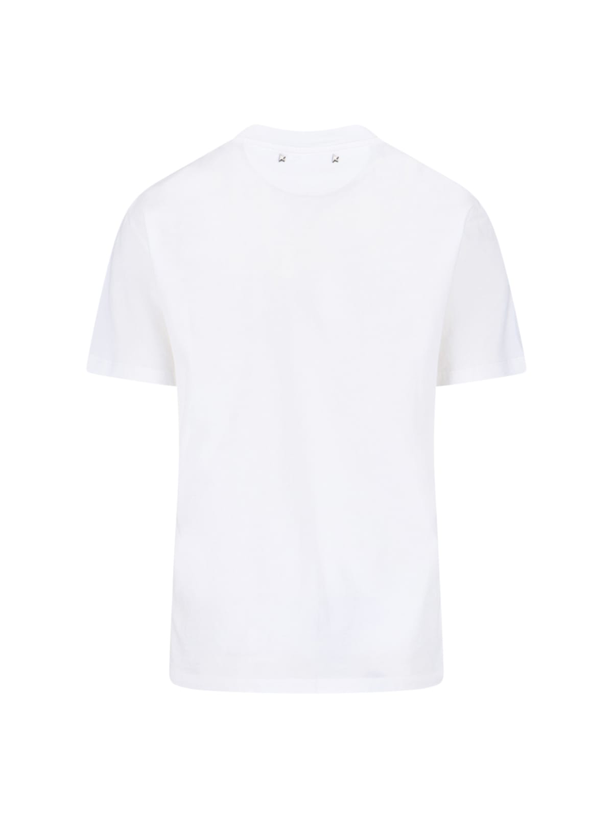 Golden Goose Short-sleeved T-shirt With Sparkling Embellishments In White