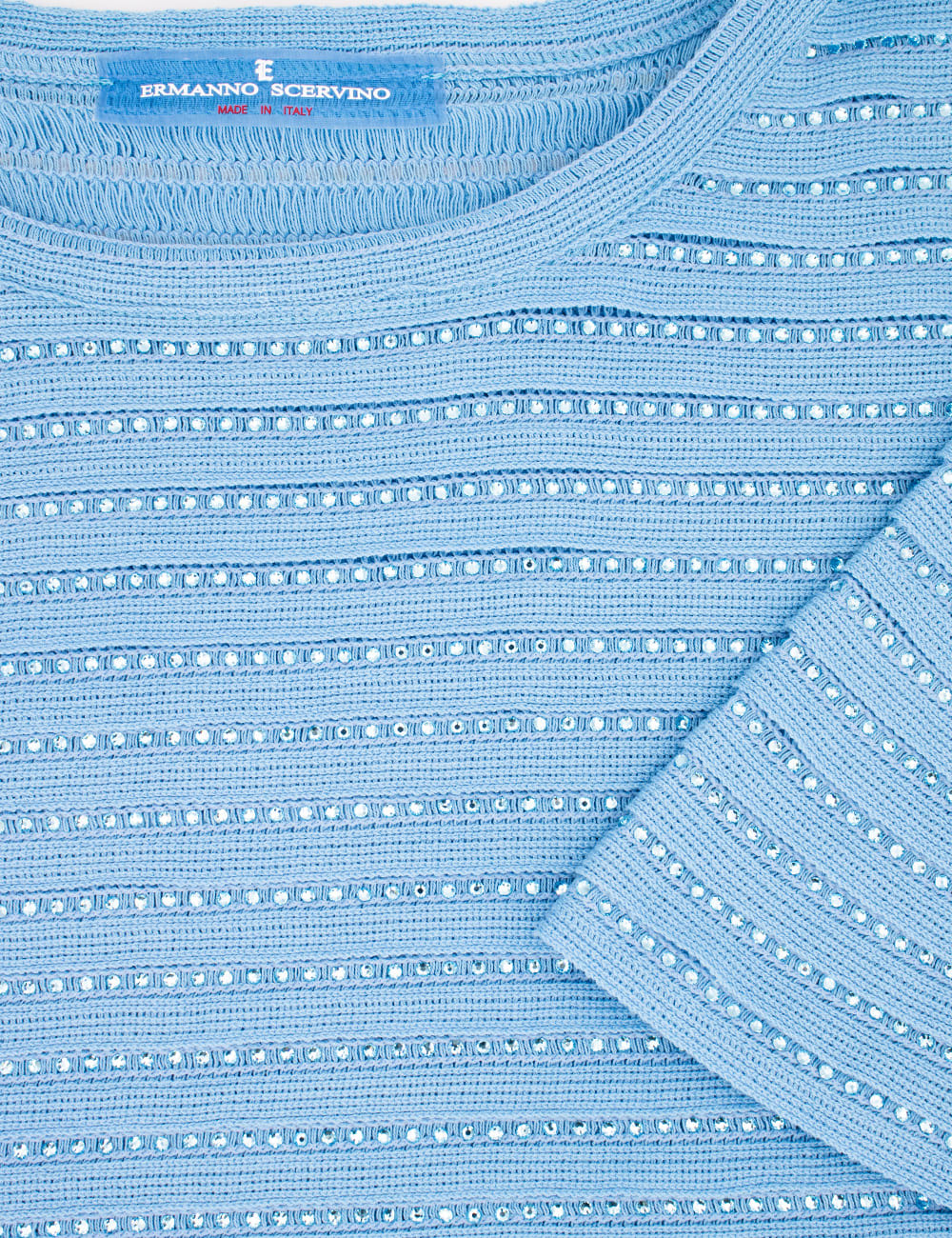 Shop Ermanno Scervino T-shirt In Heritage Blue