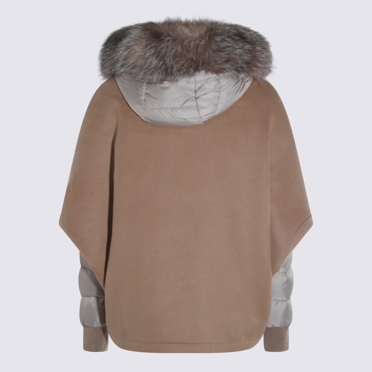 Beige Wool Down Jacket