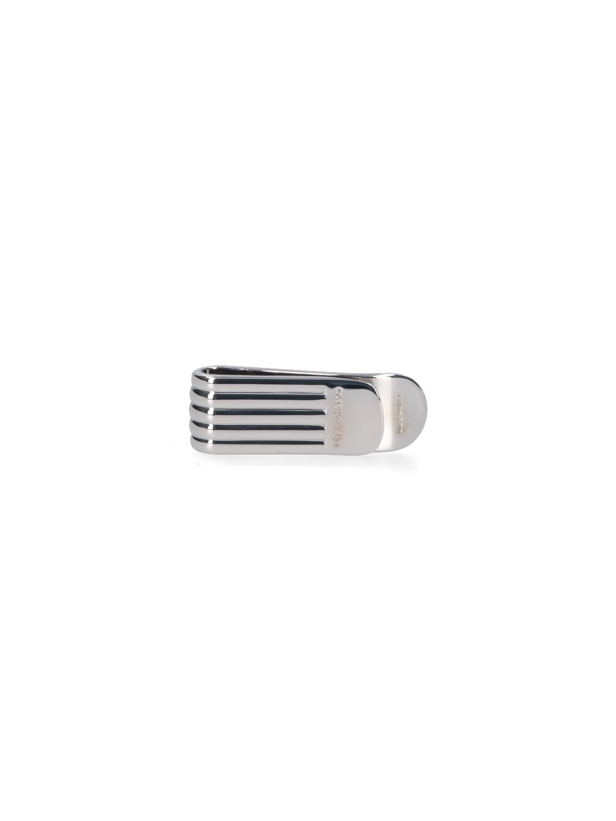 Ferragamo Logo Money Clip In Silver