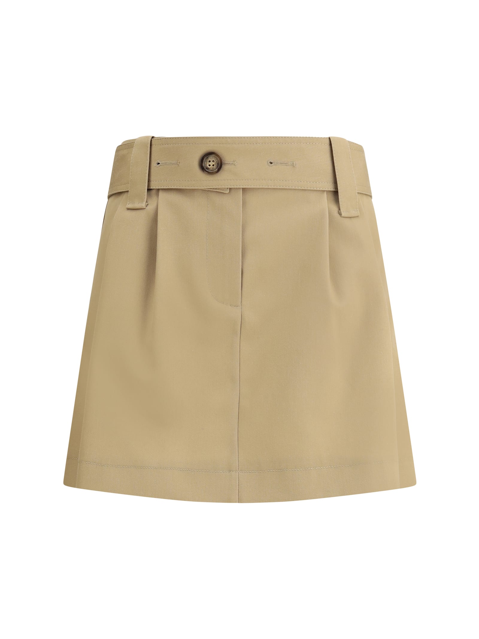 Shop Moncler Cotton Gabardine Miniskirt