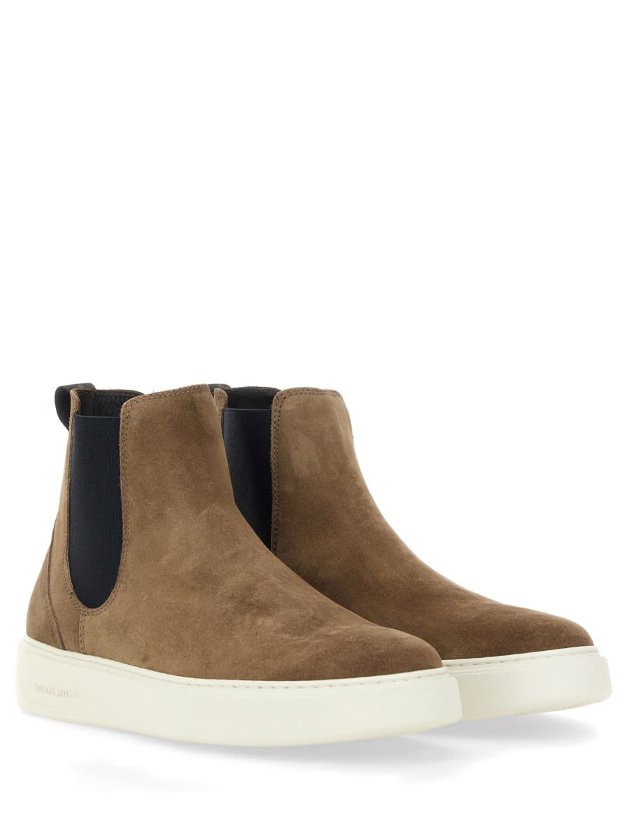 Woolrich Leather Boot In Brown