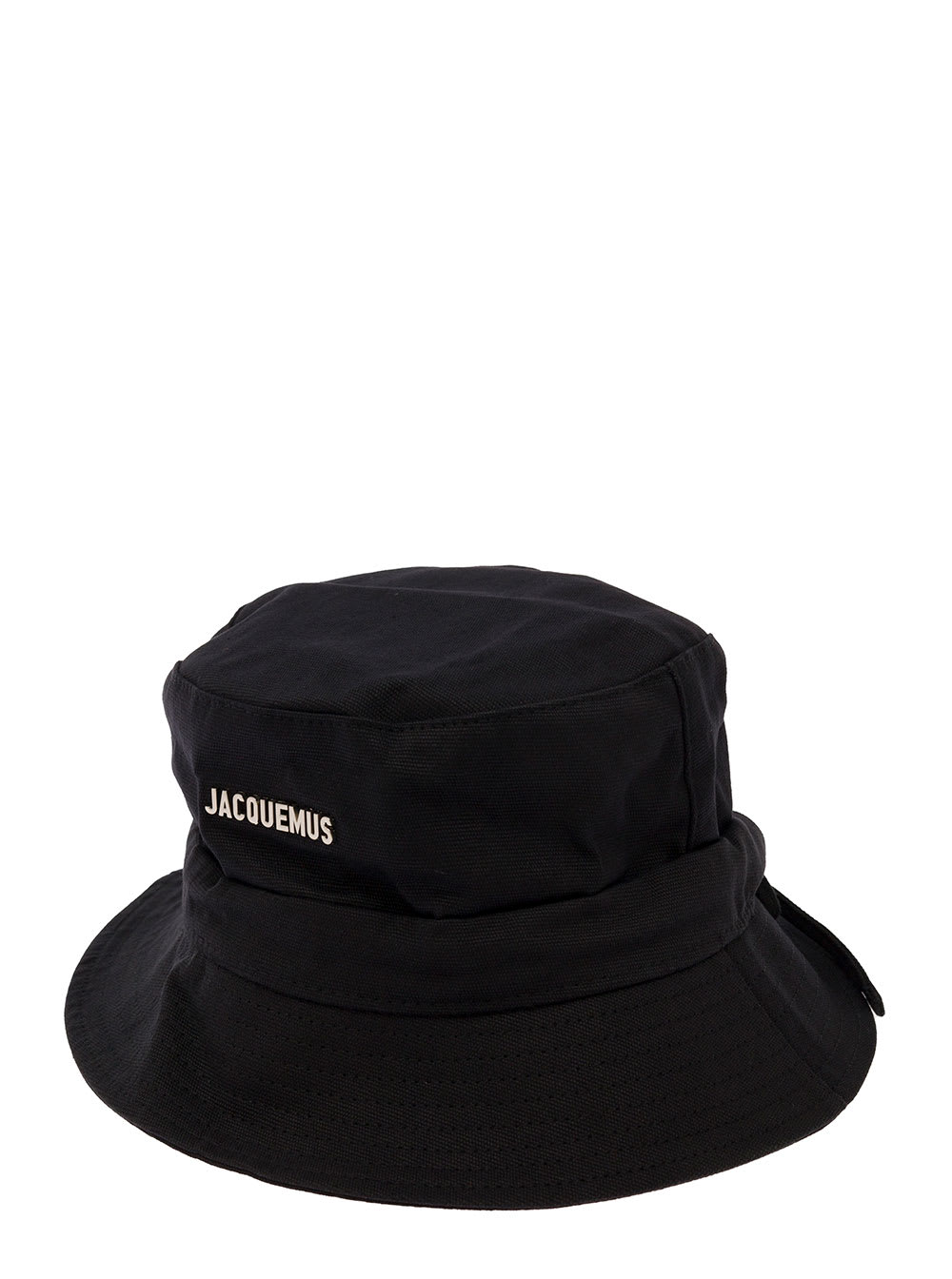 le Bob Gadjo Black Bucket Hat In Cotton Man Jacquemus