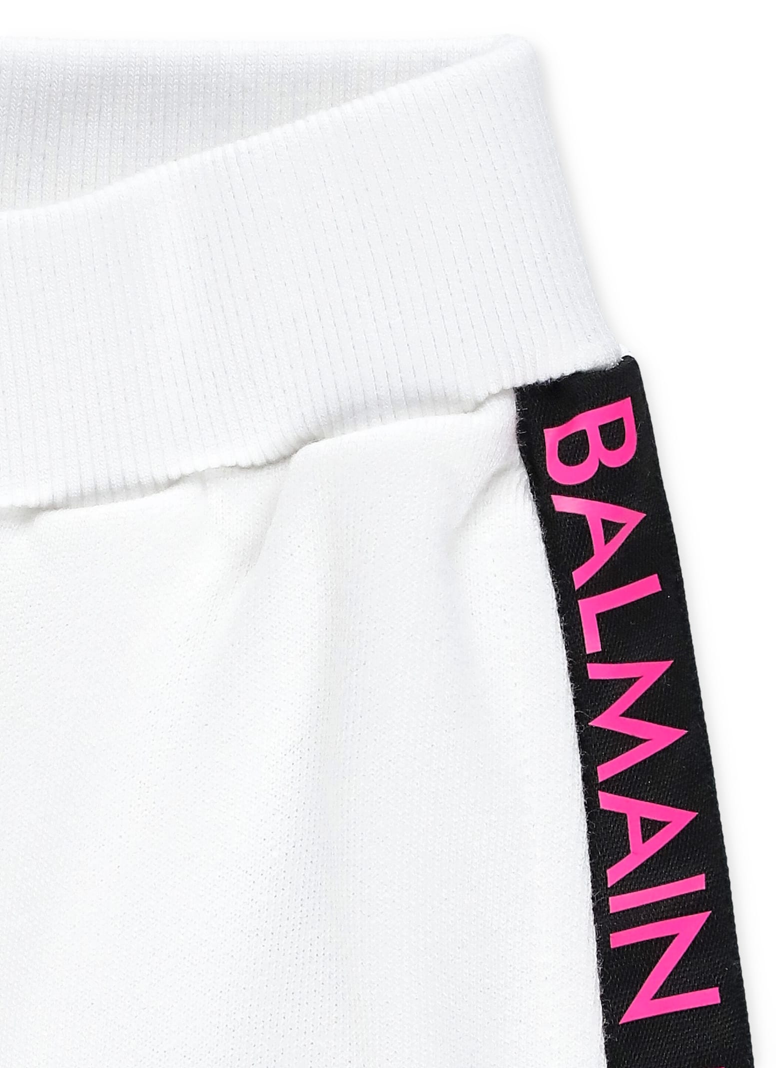 Shop Balmain Two-piece Suit With Logo In White