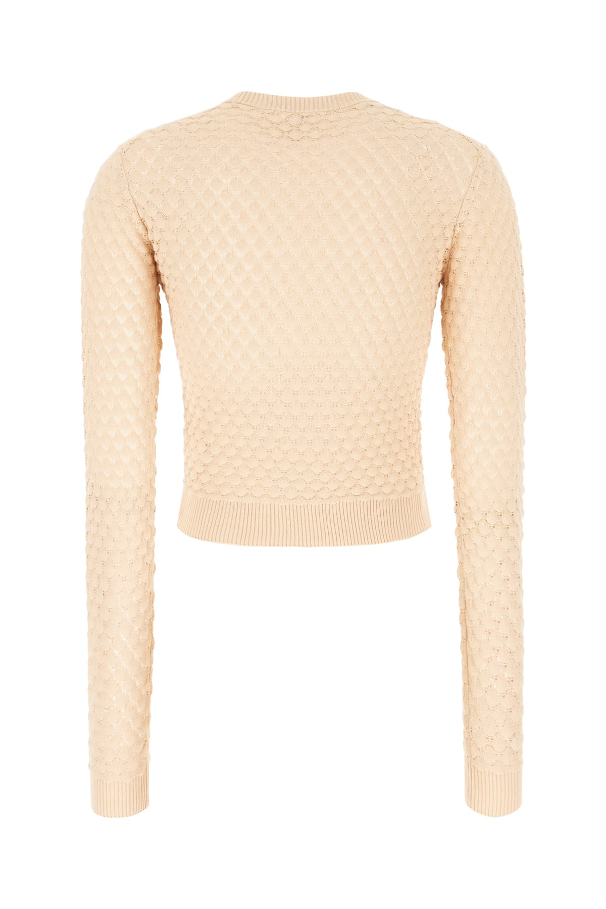 Shop Chloé Skin Pink Cotton Sweater In Light Nude