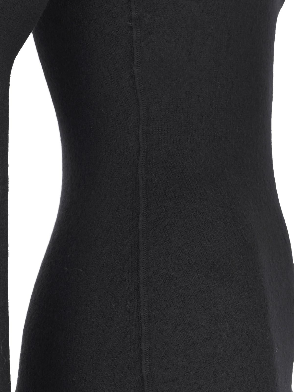 Shop Bottega Veneta Maxi Sheath Dress In Nero