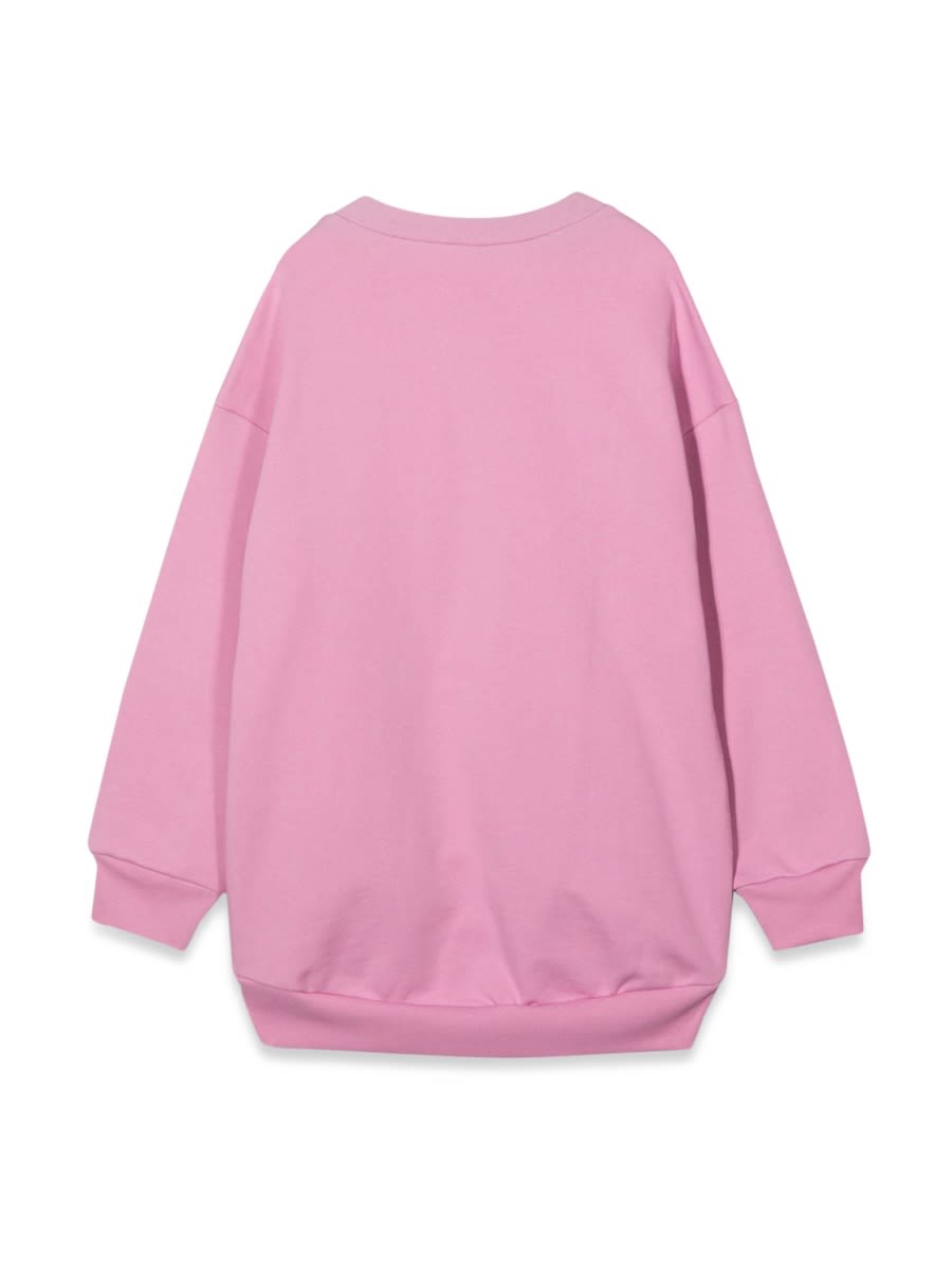 Shop N°21 Crewneck Sweatshirt Logo And Heart In Pink